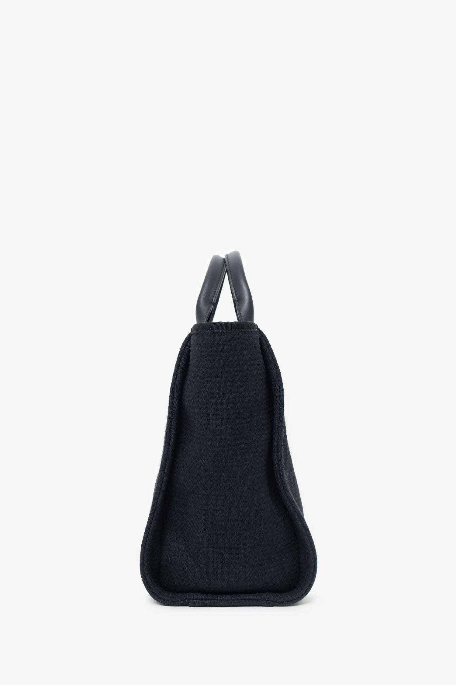 Chanel™ 2022 Black Canvas Small Deauville Shopping Tote