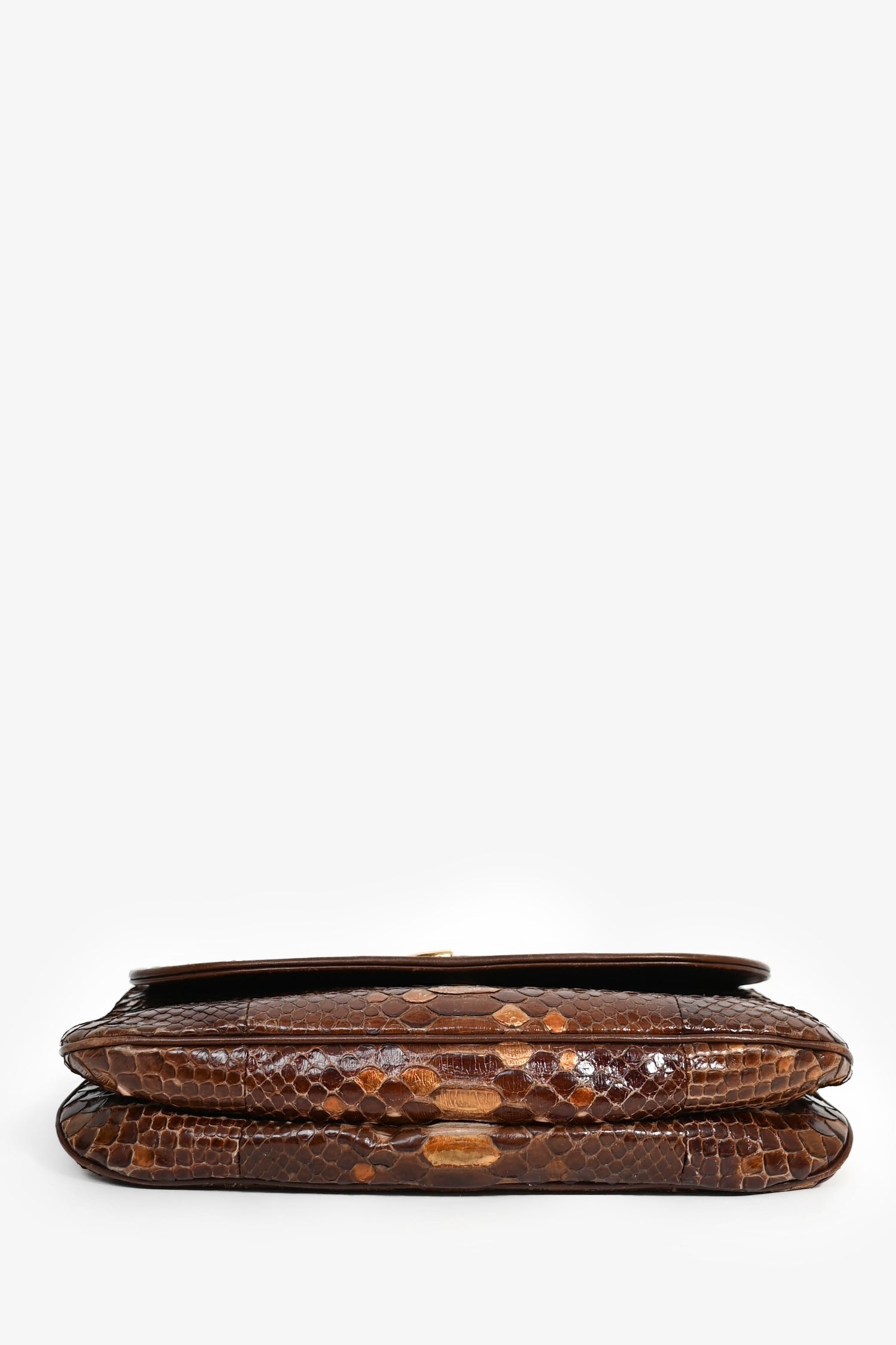 Gucci Brown Python '1973' Shoulder Bag