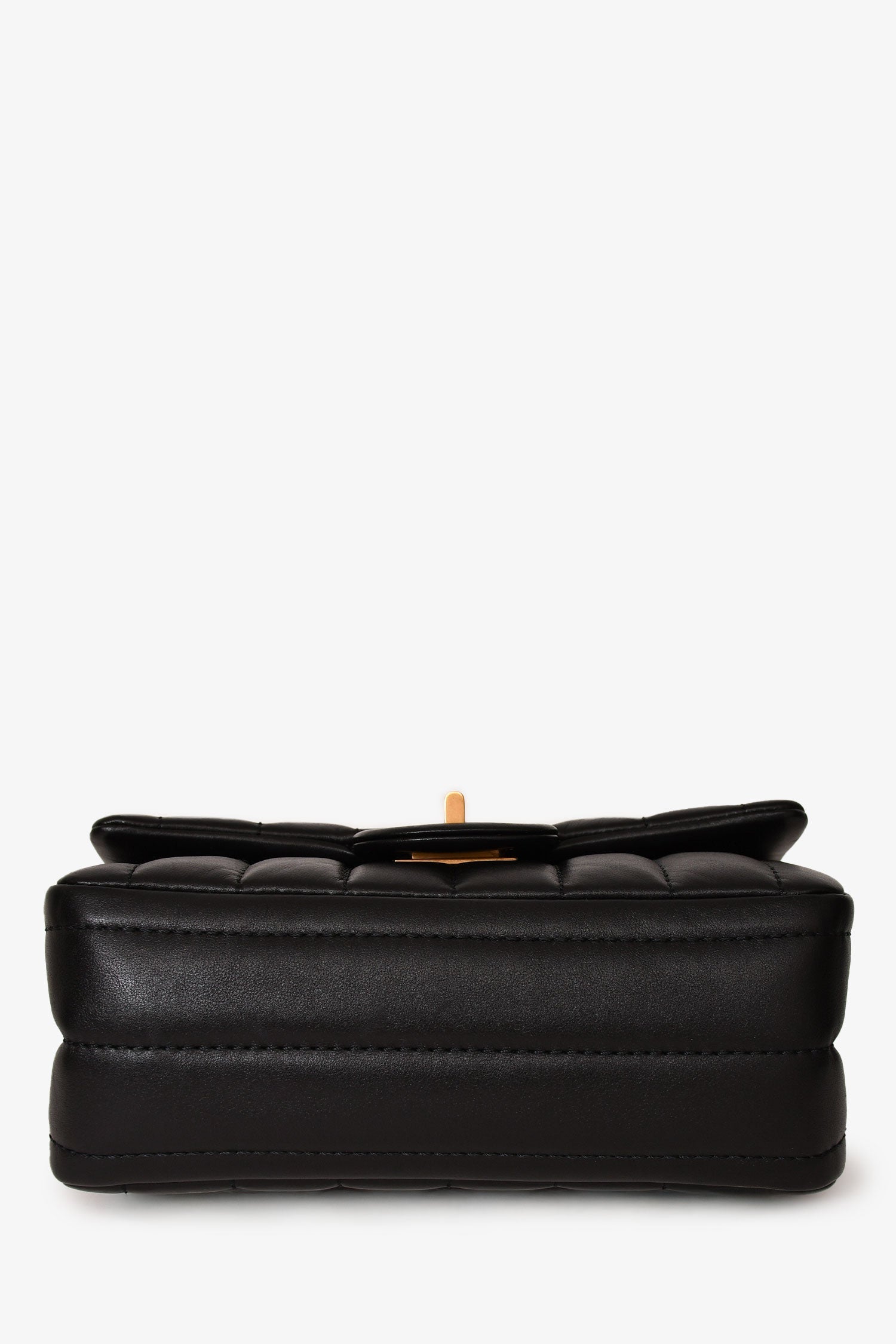 Chanel™ Black Leather Vertical Quilted 2.55 Mini Flap