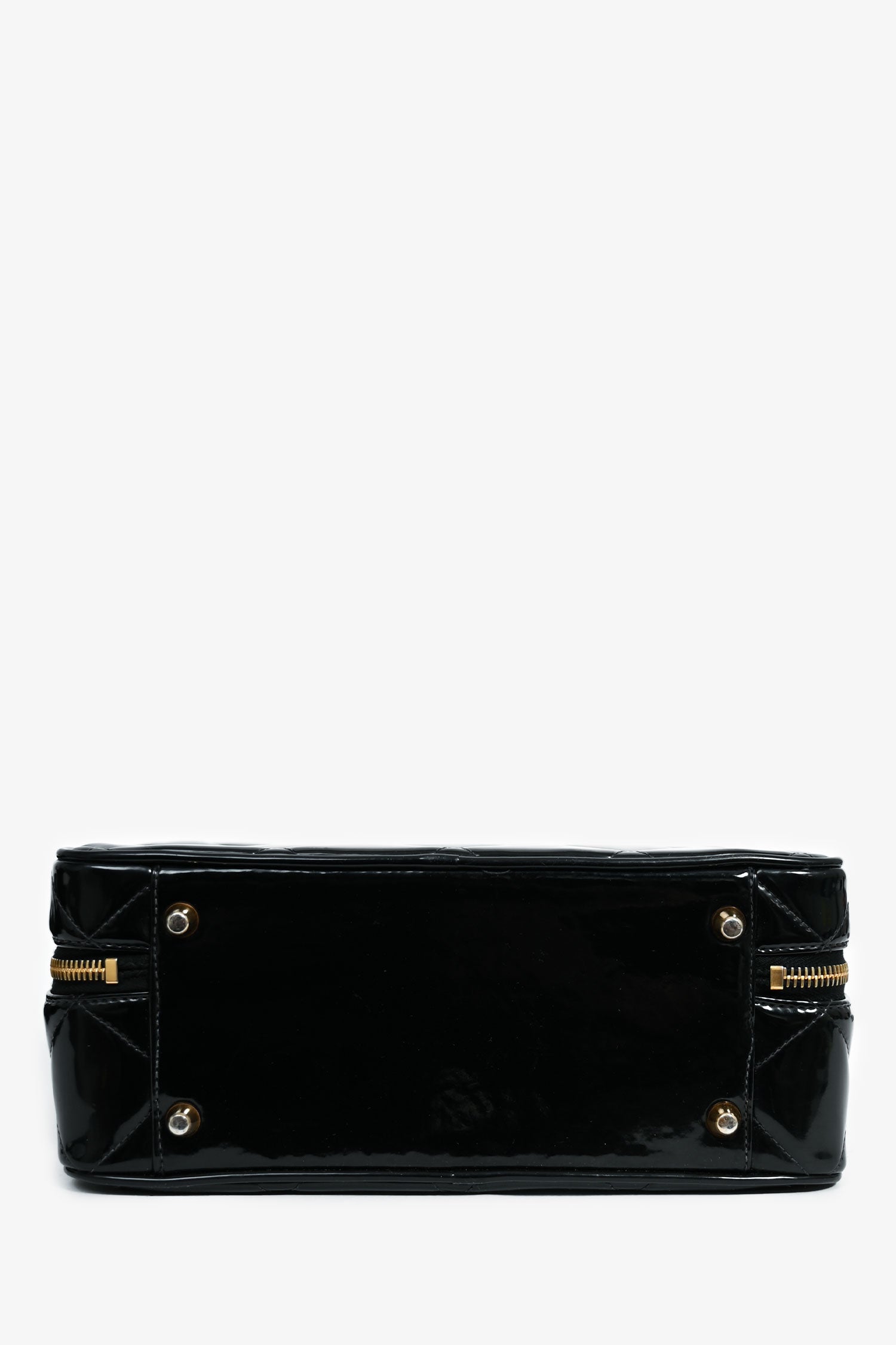Chanel™ 1994-96 Black Patent Leather Large Vanity Case