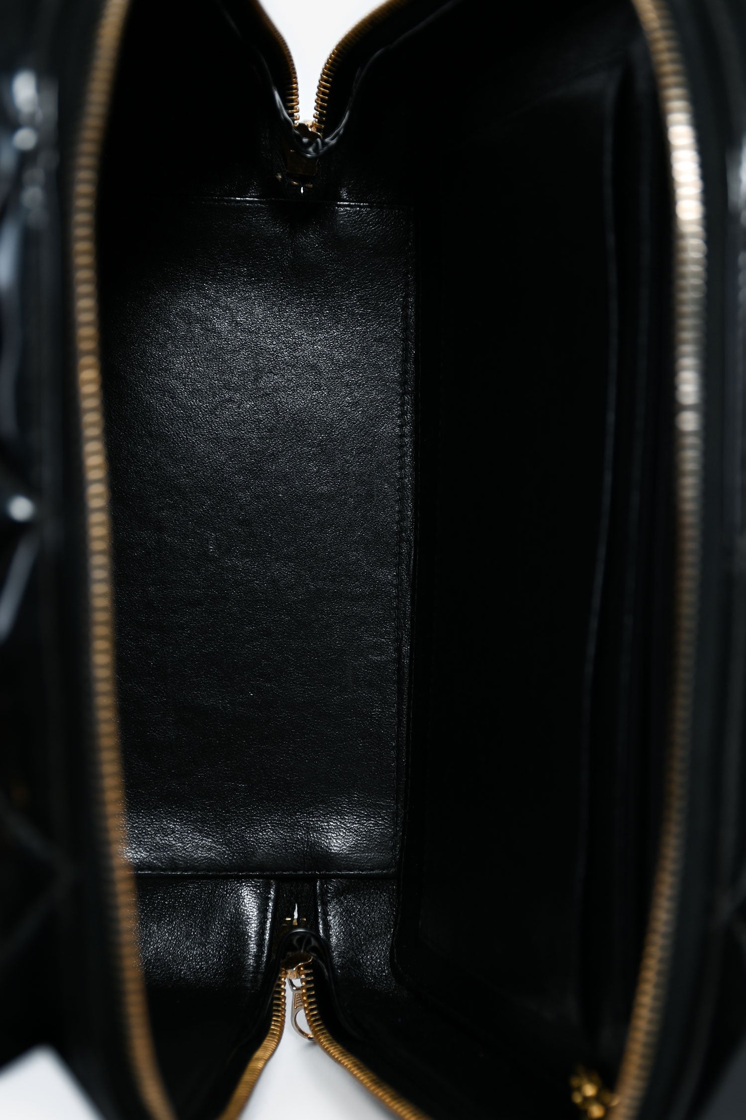 Chanel™ 1994-96 Black Patent Leather Large Vanity Case