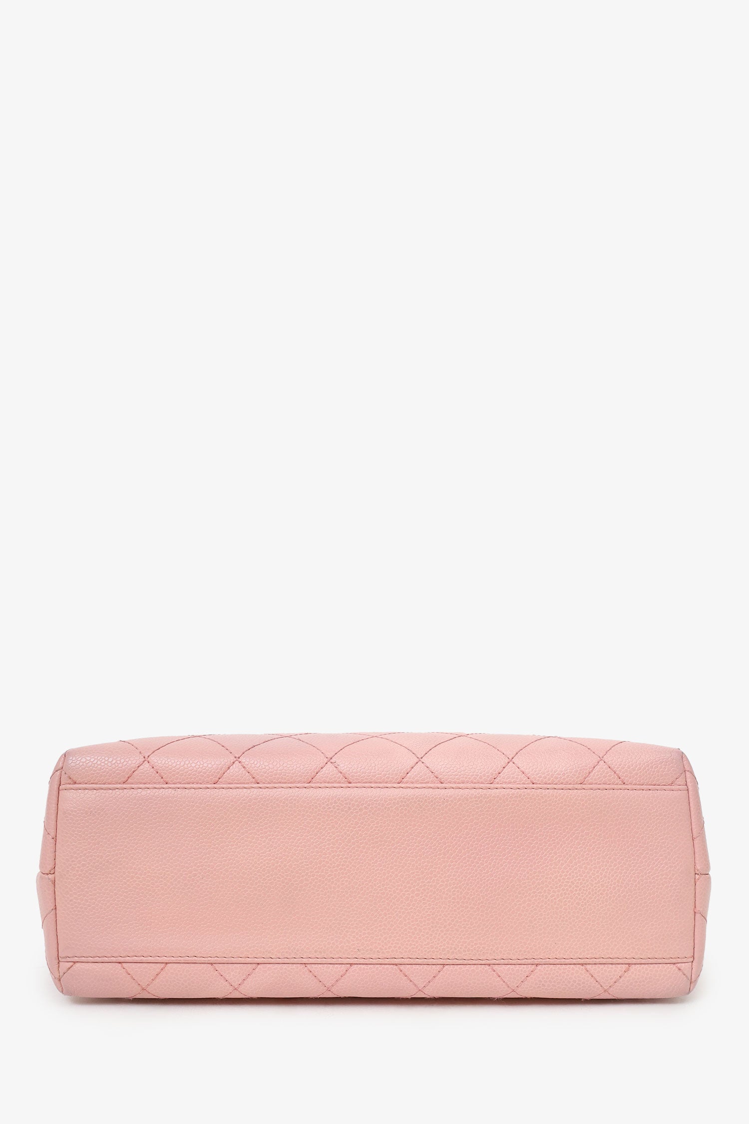 Chanel™ 2003-04 Pink Caviar Leather Kelly Top Handle Bag
