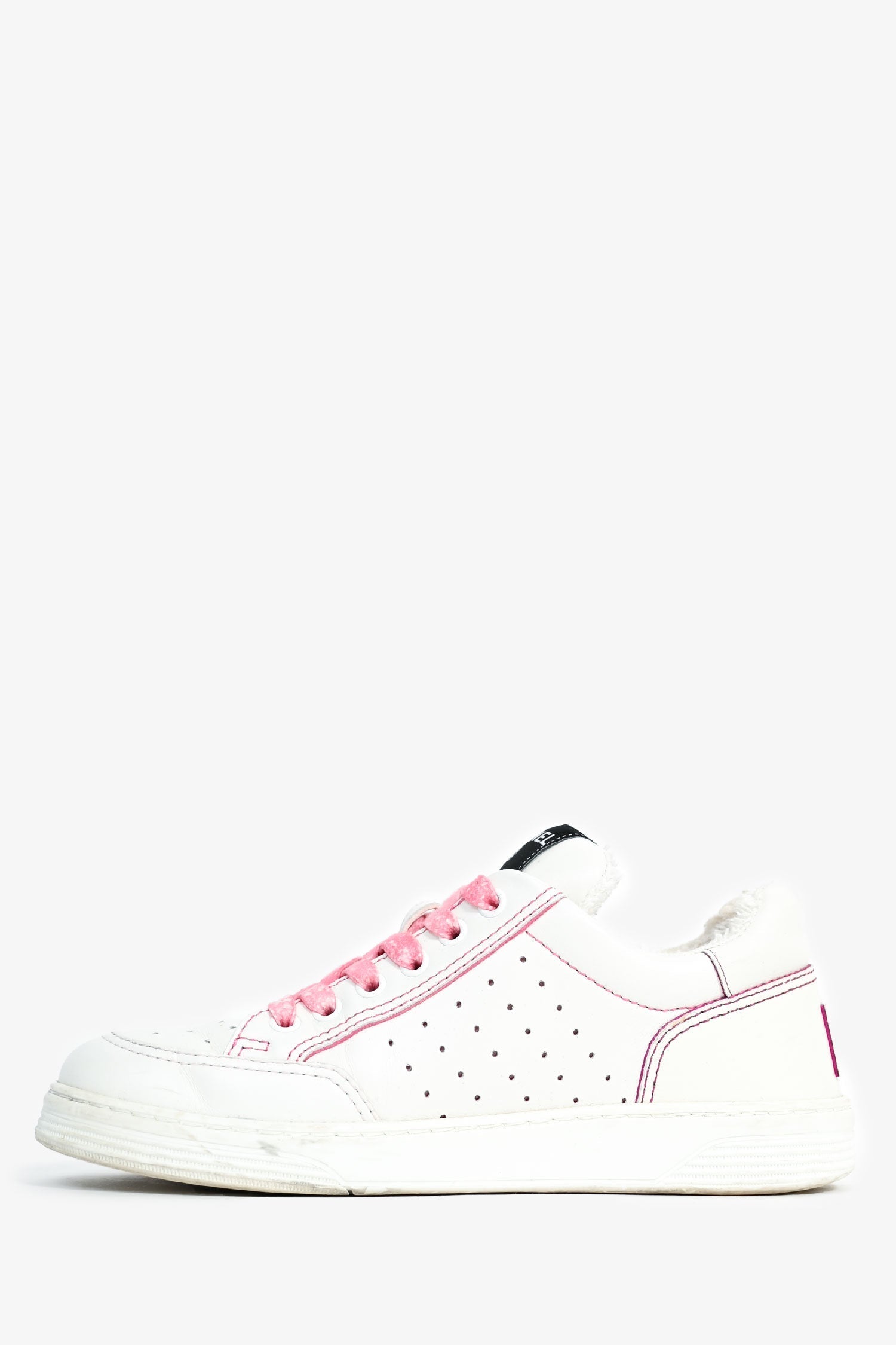 Chanel™ White Leather Pink Contrast