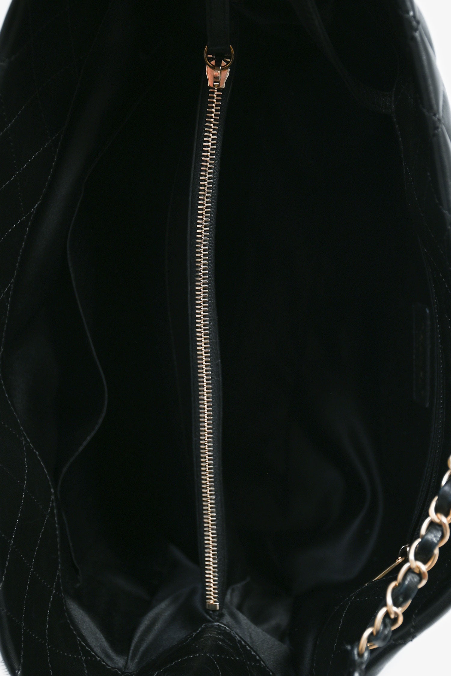 Chanel™ 2013 Black Lambskin Quilted CC Charm Tote