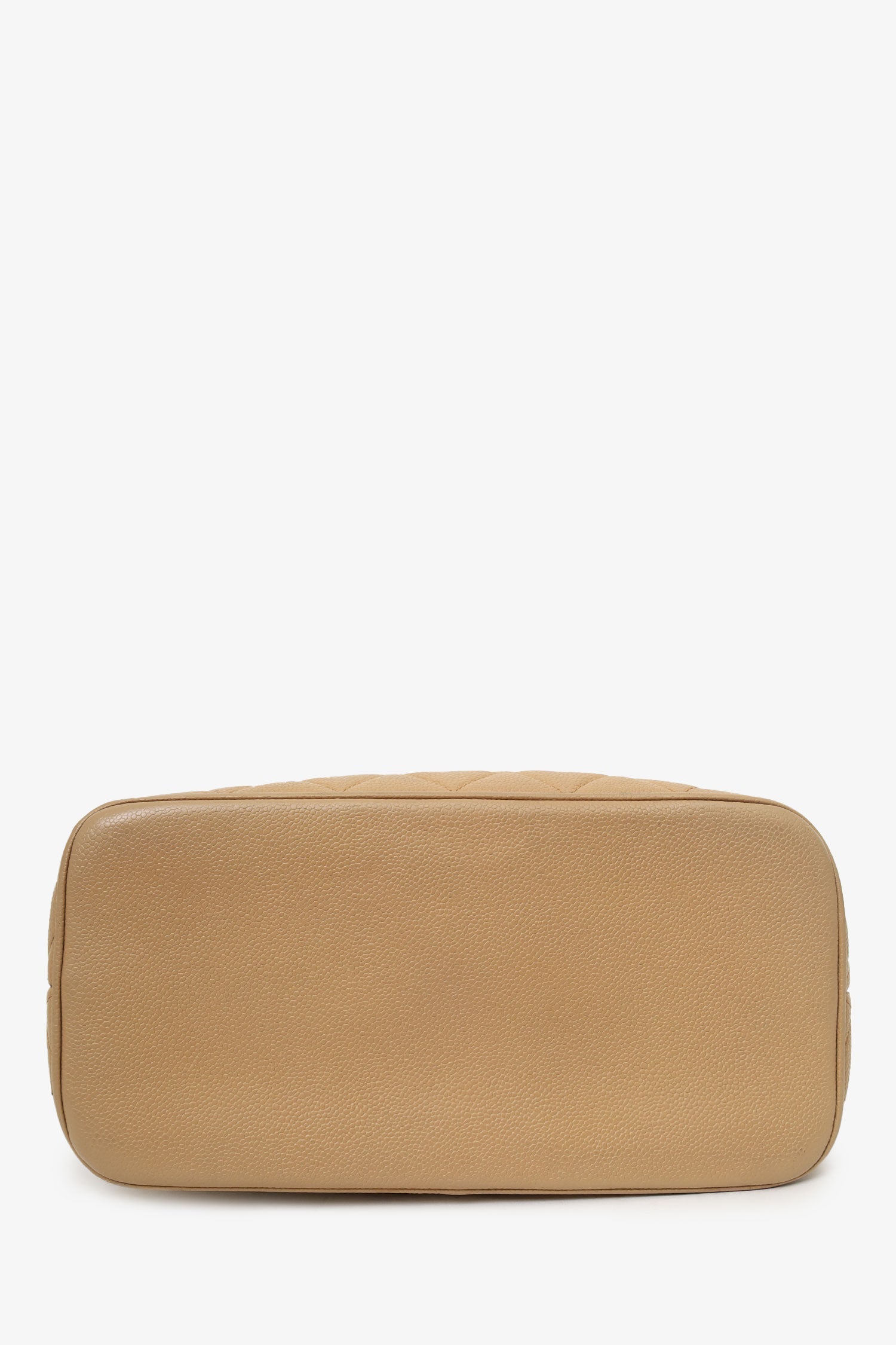 Chanel™ 2000-02 Beige Caviar Medallion Tote (As Is)
