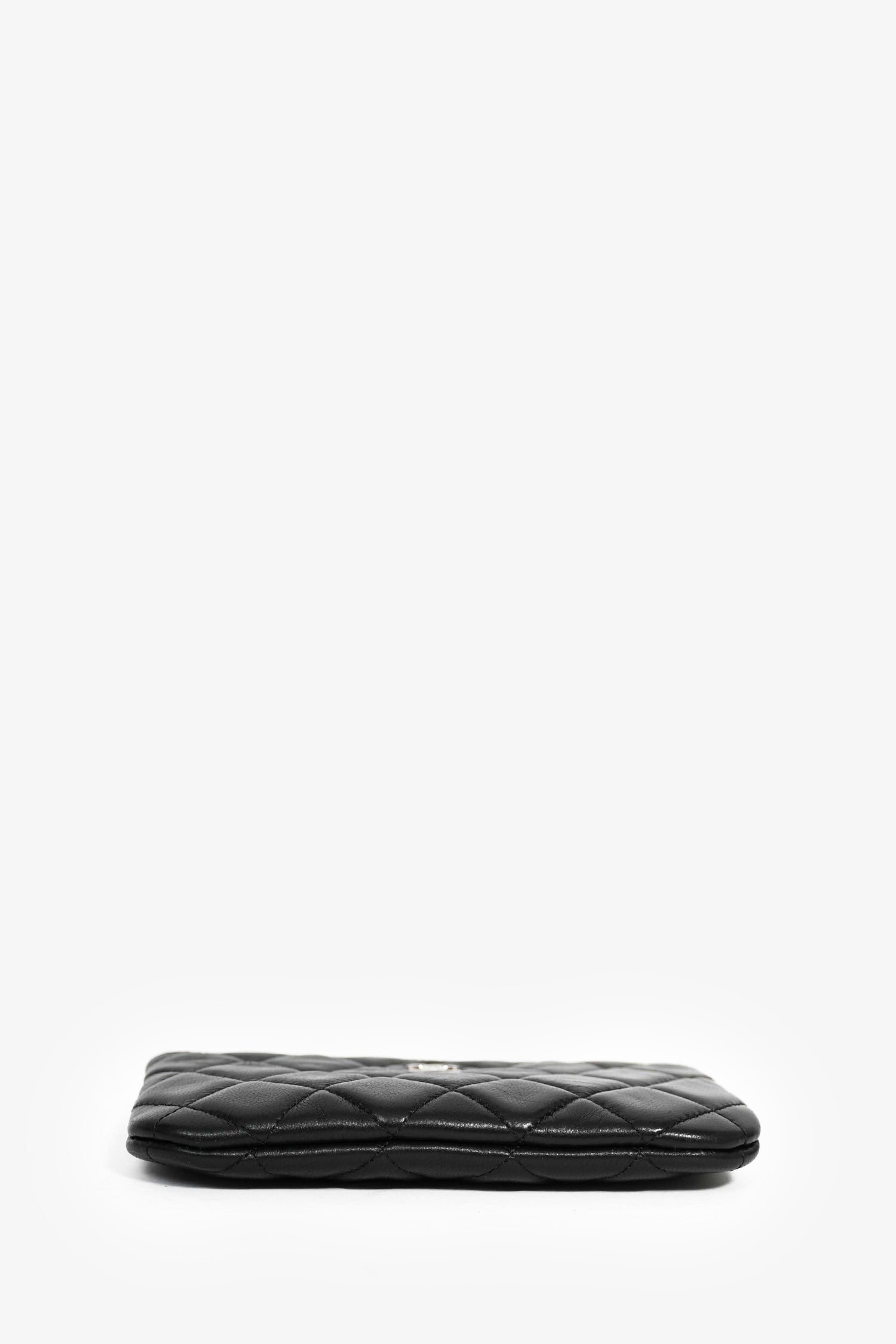 Chanel™ 2019/20 Black Lambskin CC 'O Case' Mini Pouch