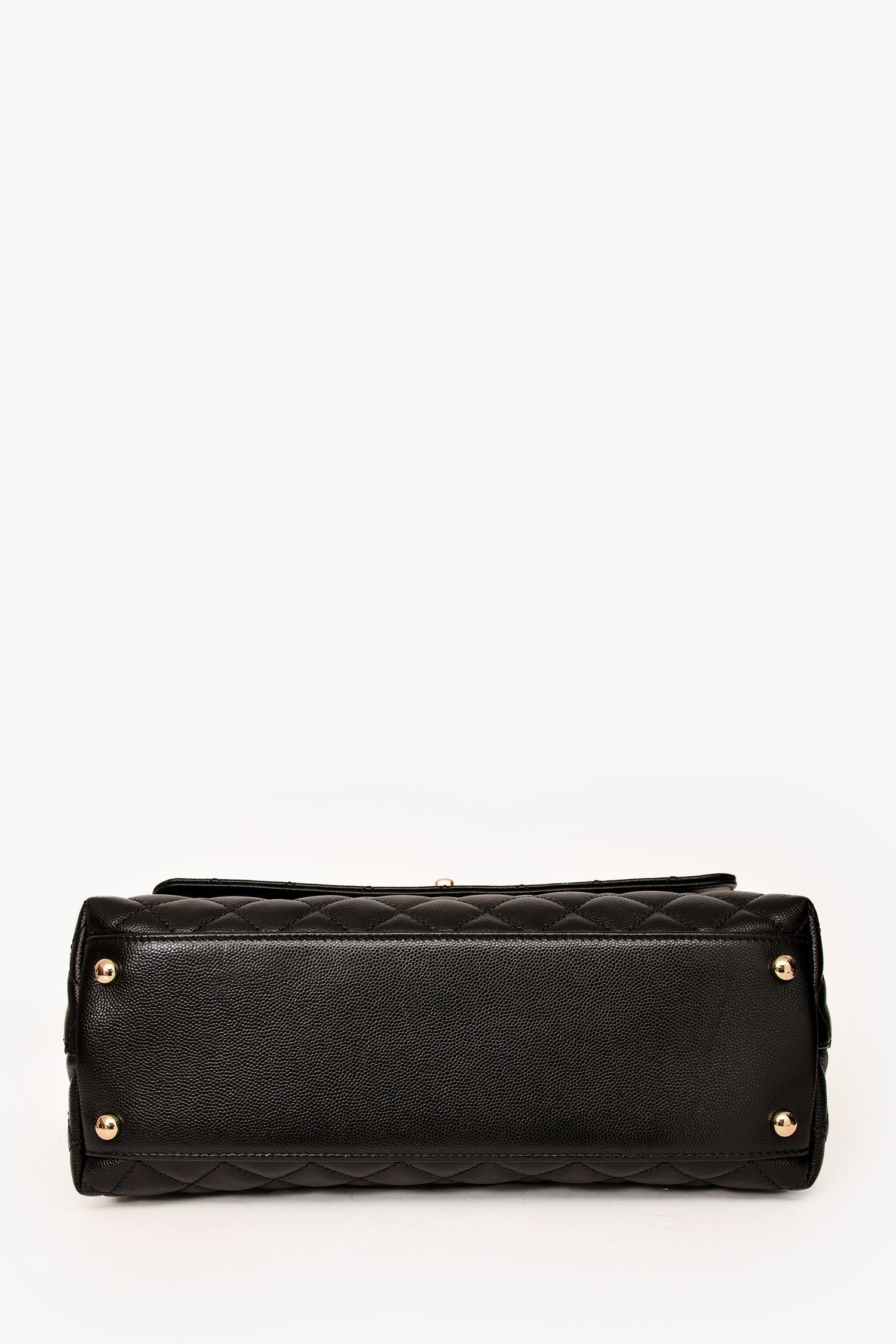 Chanel™ Black Caviar Leather Small Coco Handle with Strap