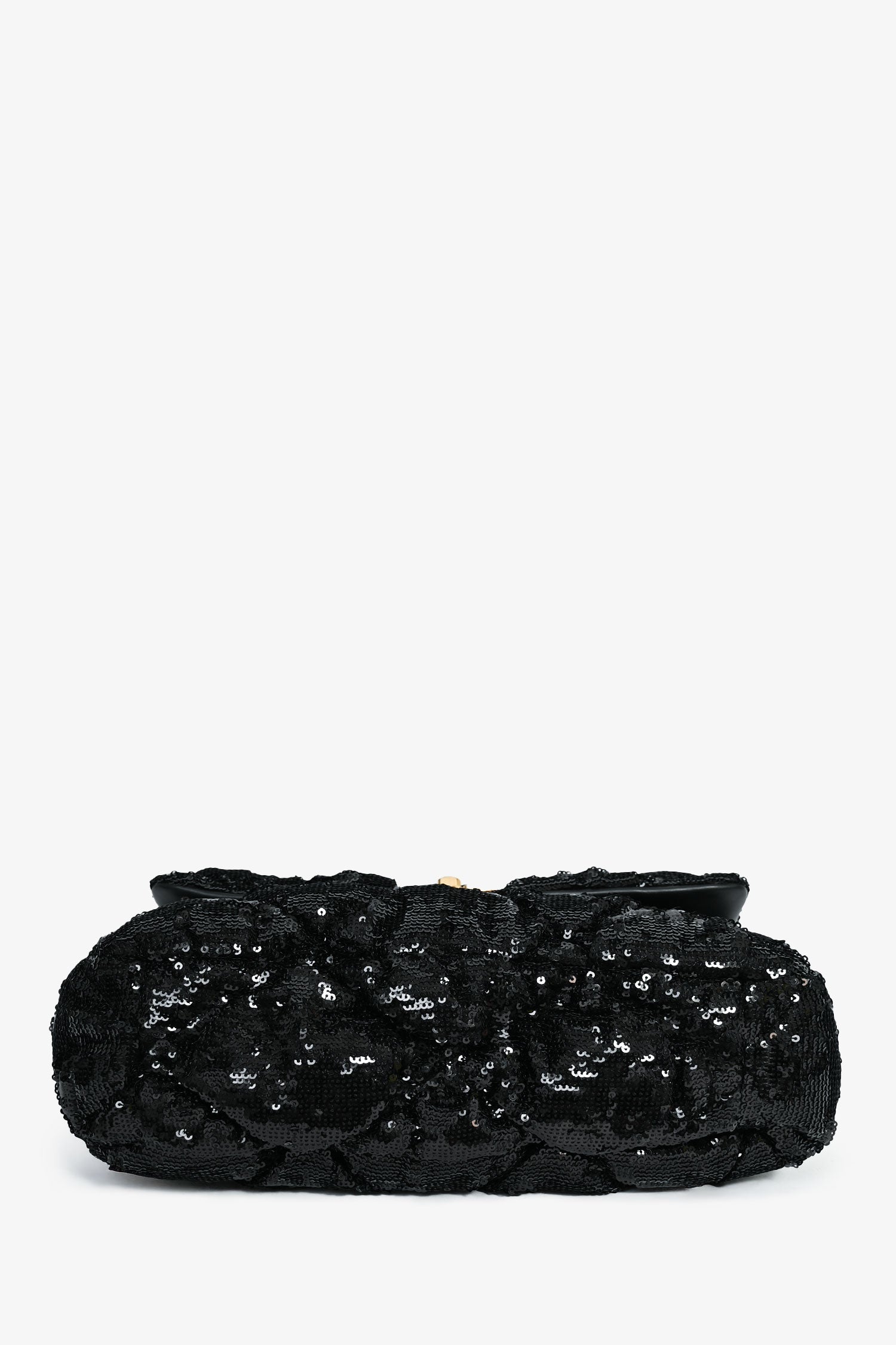 Chanel™ Black Sequin Tweed Large 19 Flap Bag