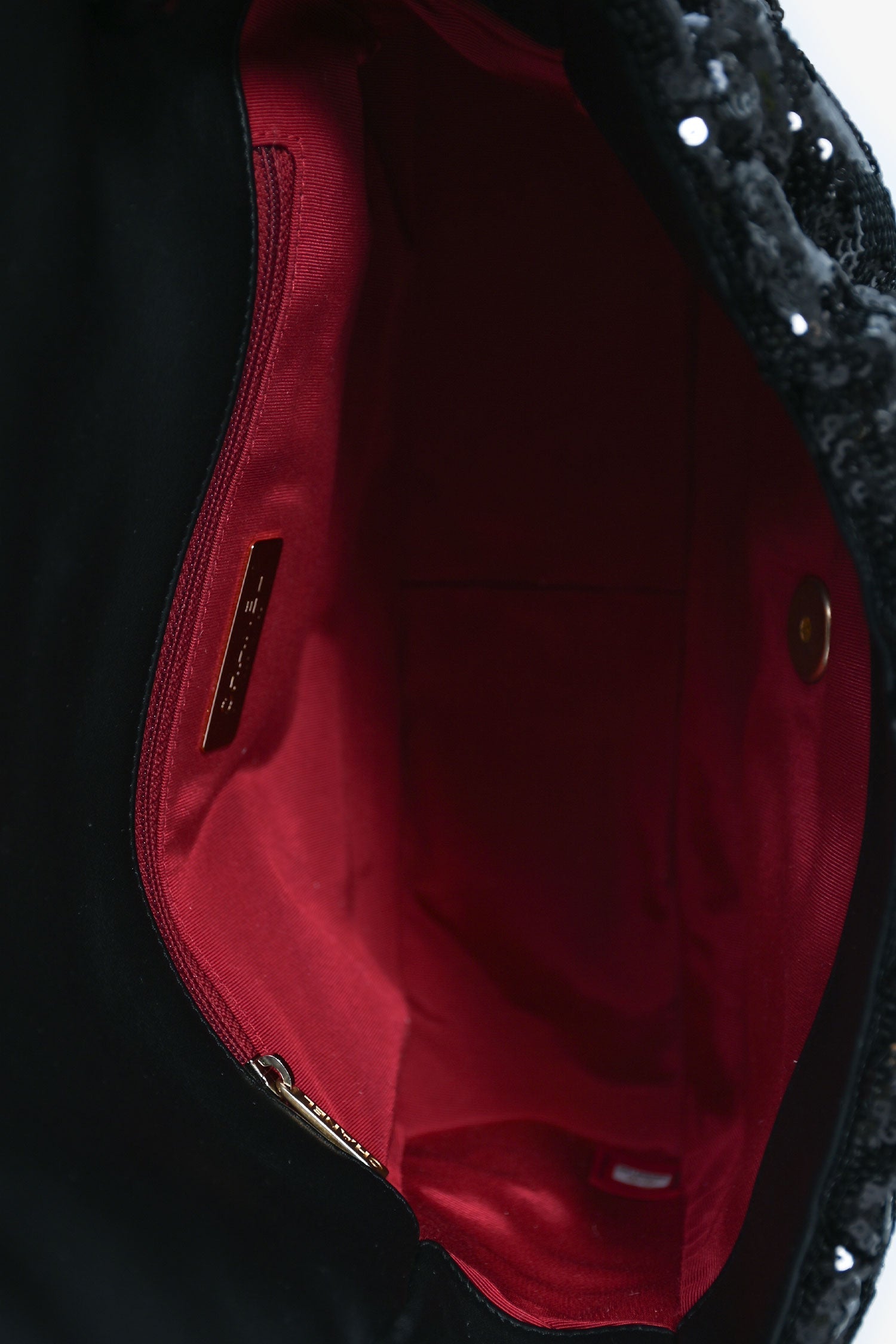 Chanel™ Black Sequin Tweed Large 19 Flap Bag