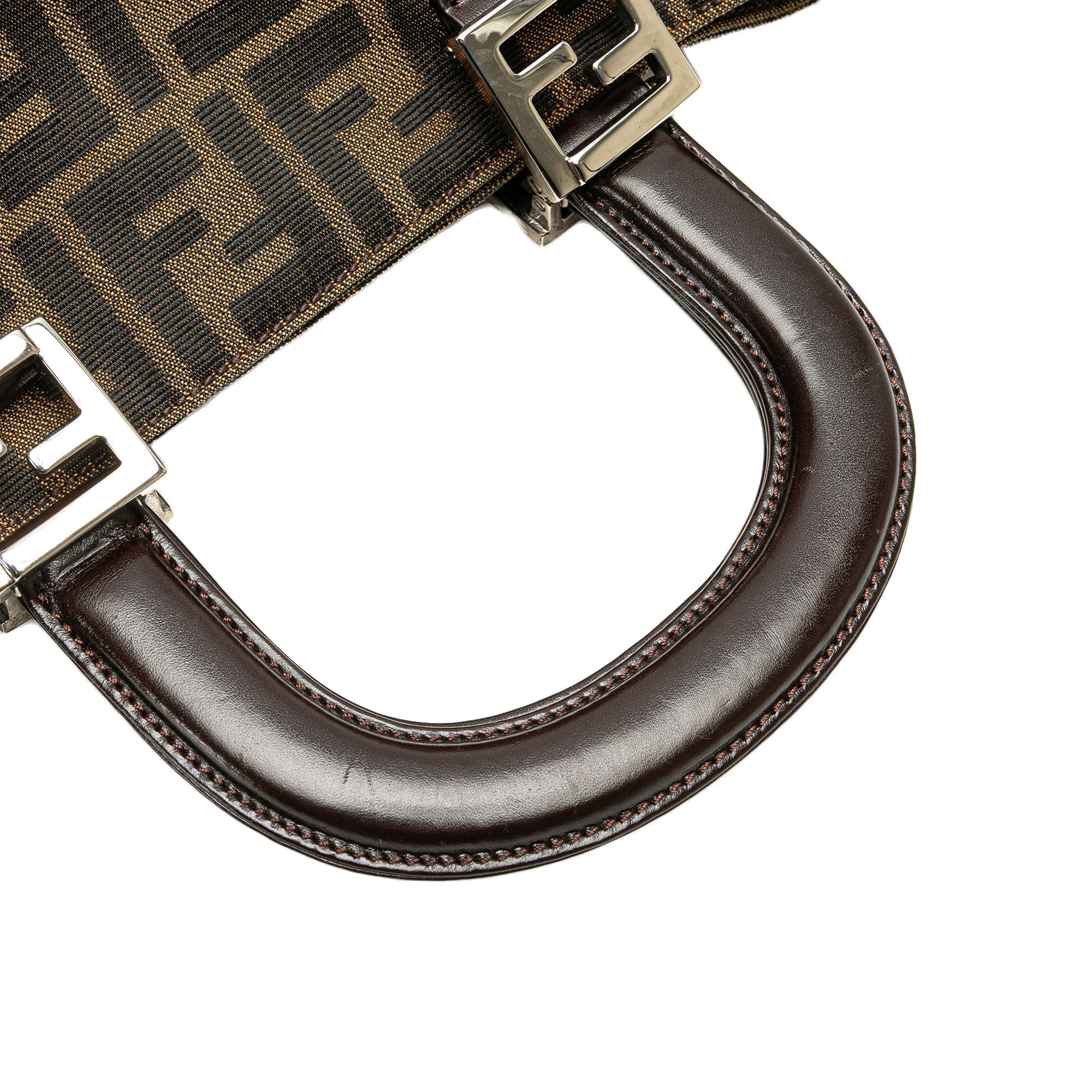 Brown Fendi Small Zucca Canvas Twins Tote