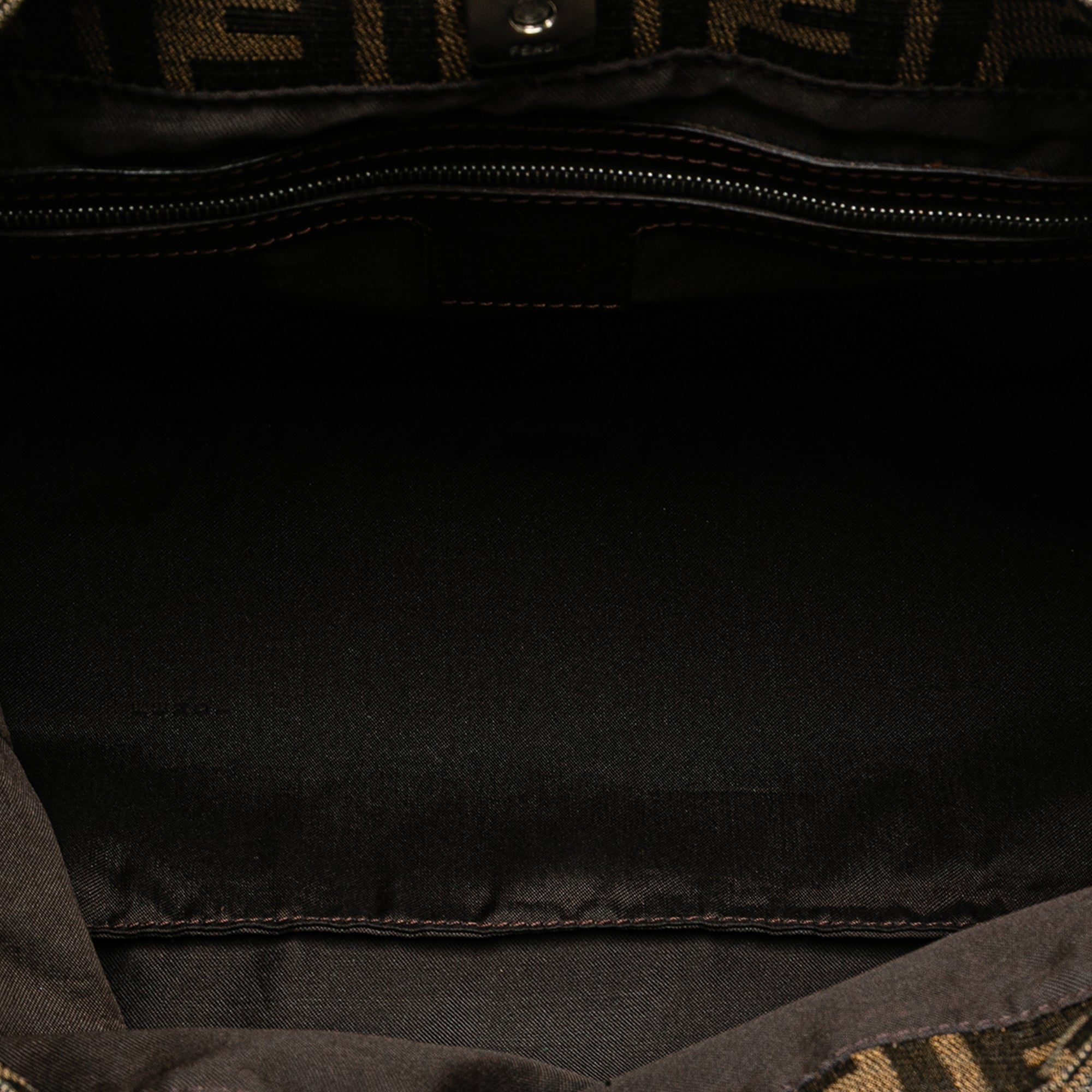 Brown Fendi Small Zucca Canvas Twins Tote
