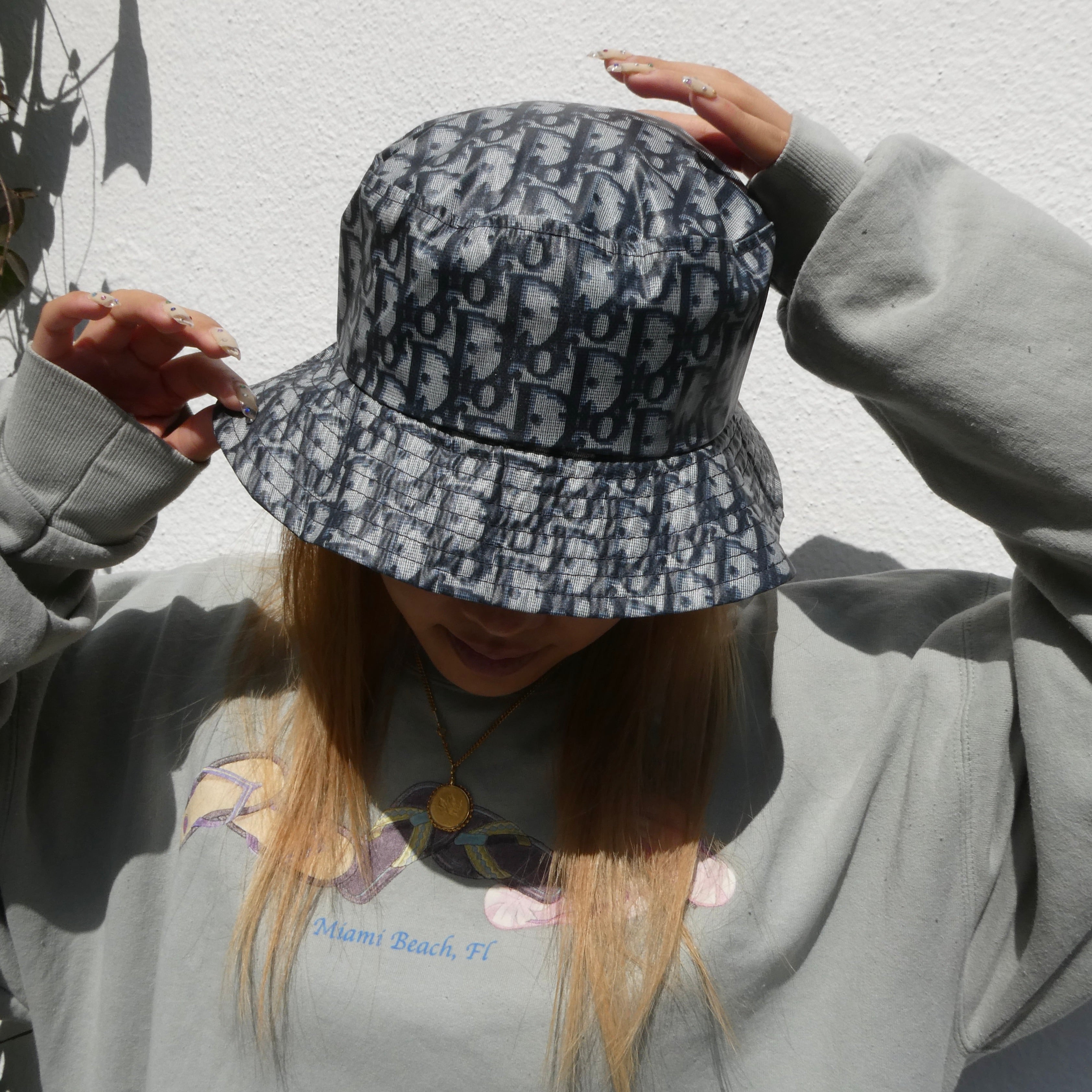 Christian Dior Trotter Bucket Hat Navy #58