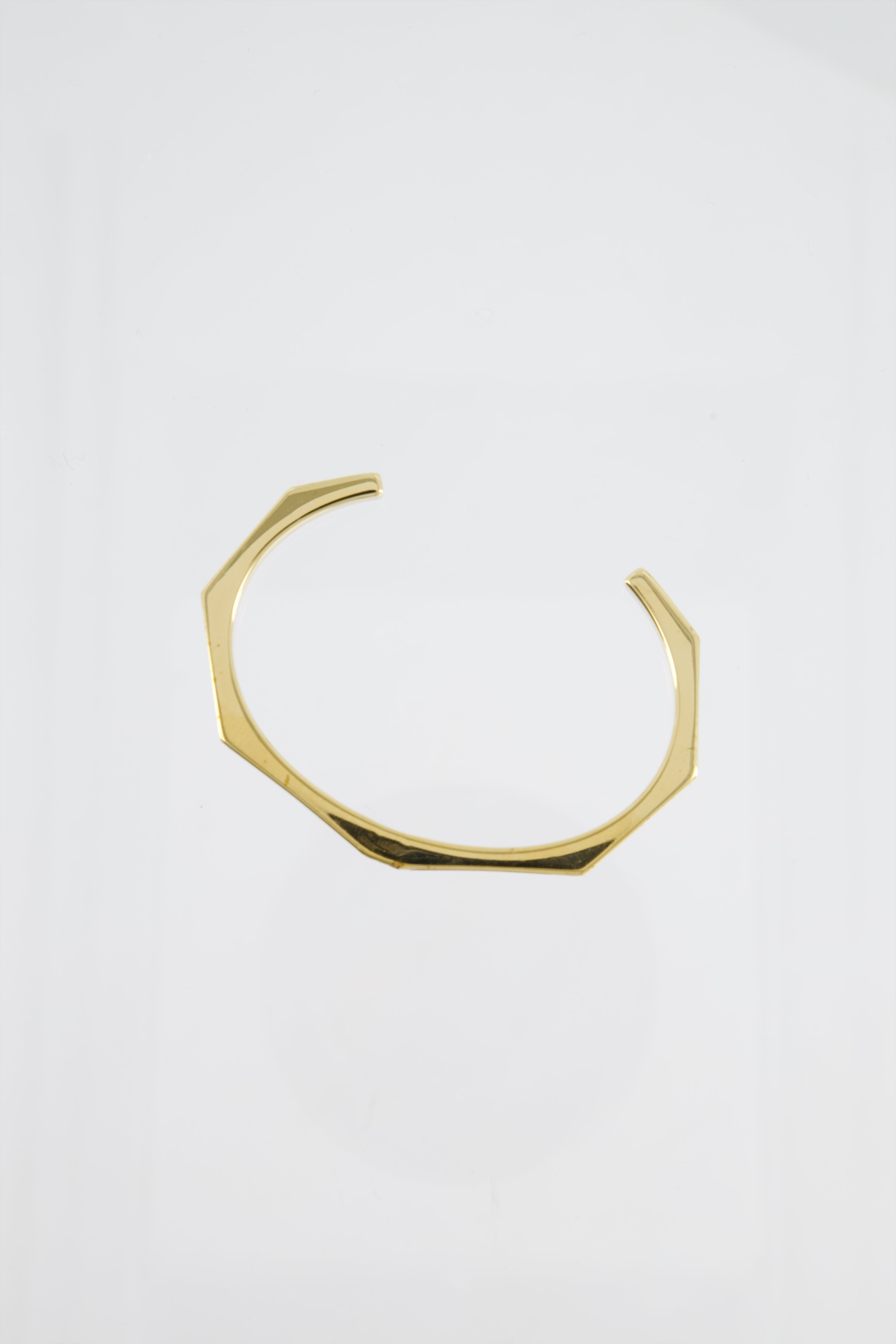 Fendi Gold Enamel Hexagonal Baguette Bracelet with Purple Enamel Detail Size M