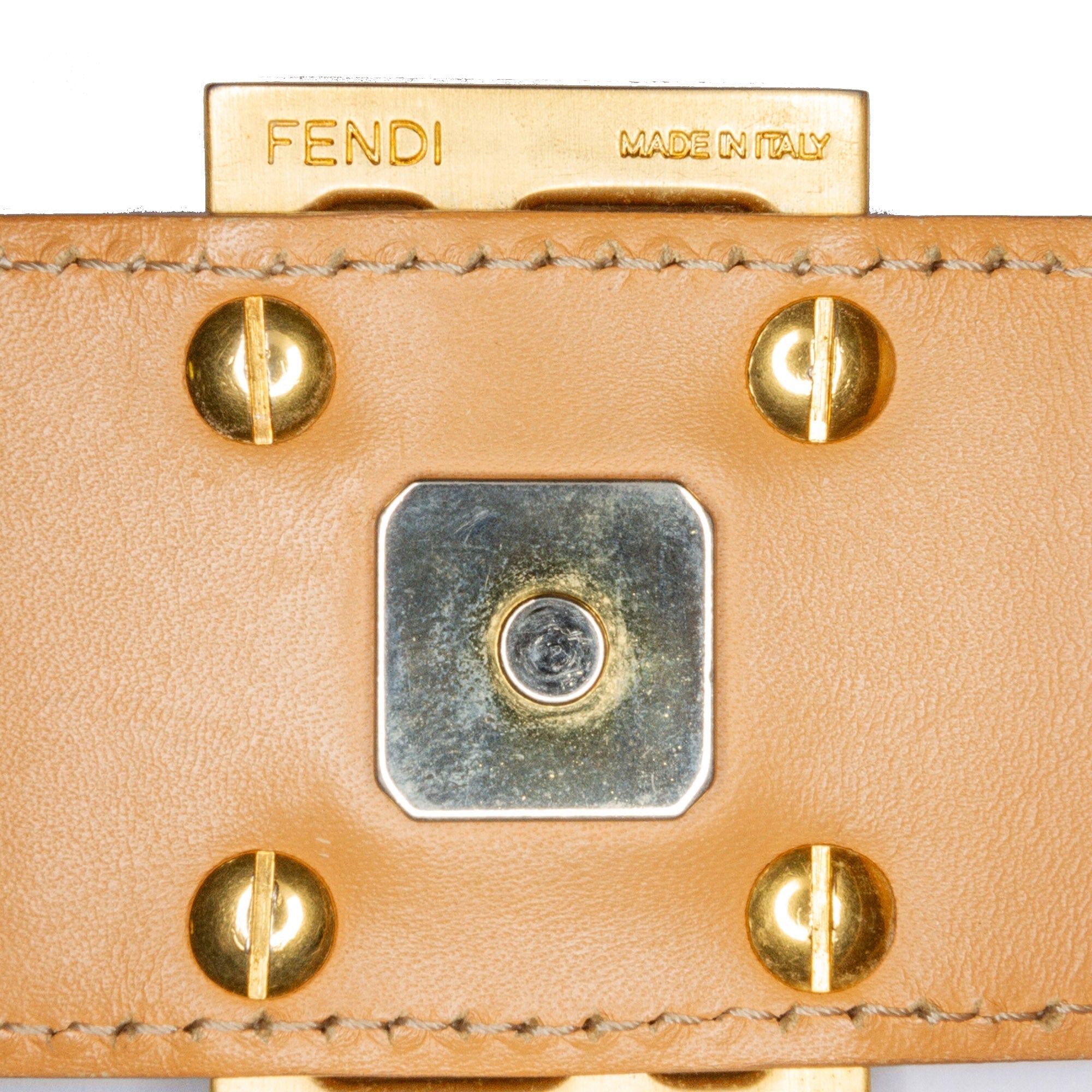 Beige Fendi Zucchino Canvas Hobo