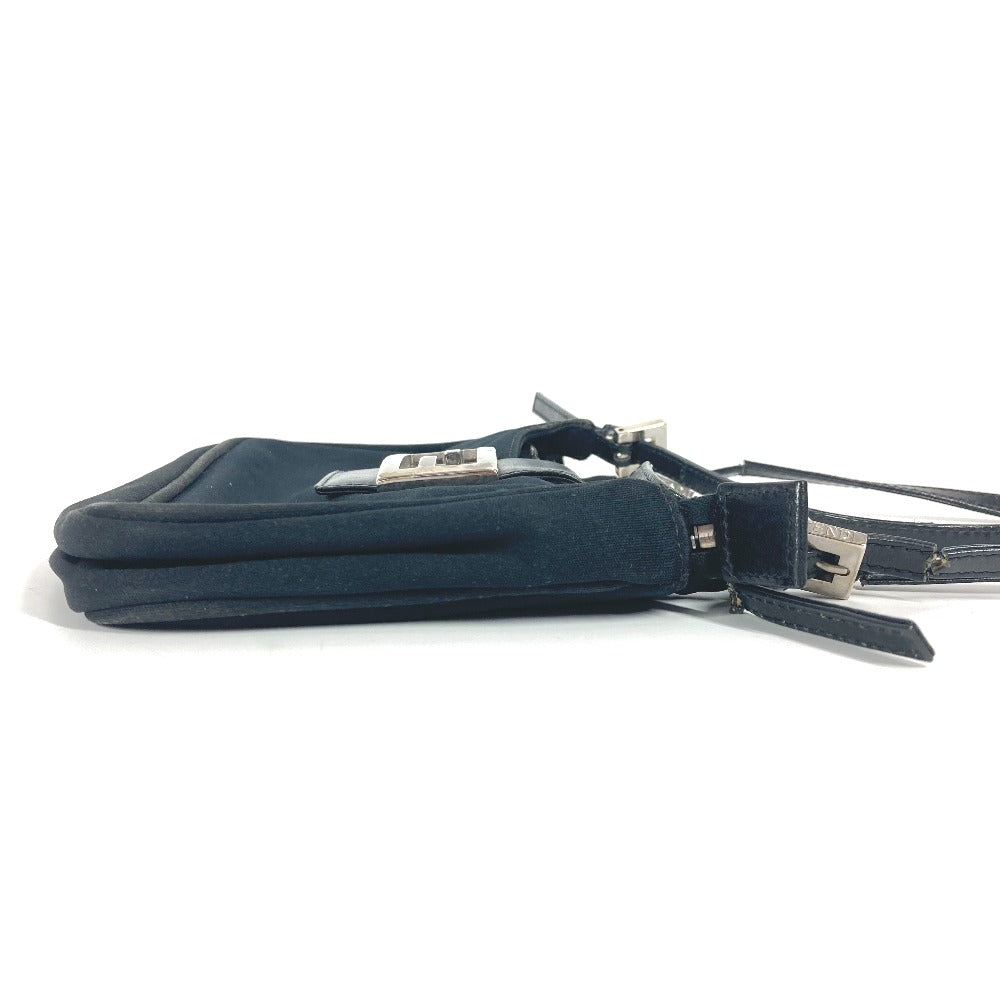 FENDI Shoulder Bag Jersey black vintage FF logo