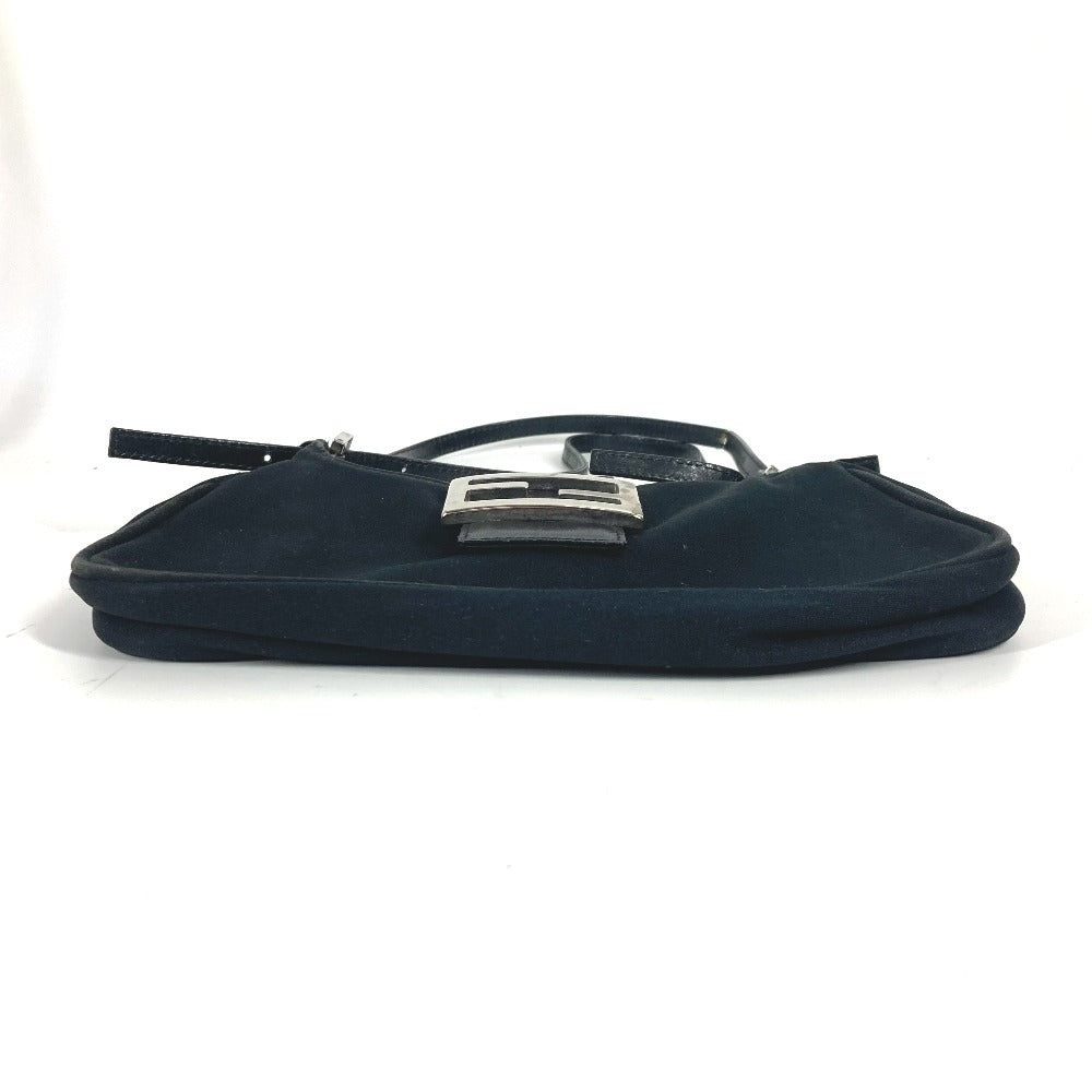 FENDI Shoulder Bag Jersey black vintage FF logo