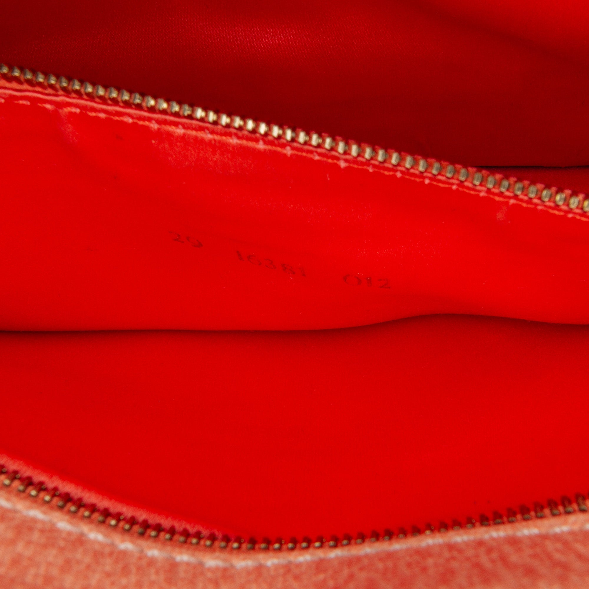 Orange Fendi Calfskin Baguette Shoulder Bag