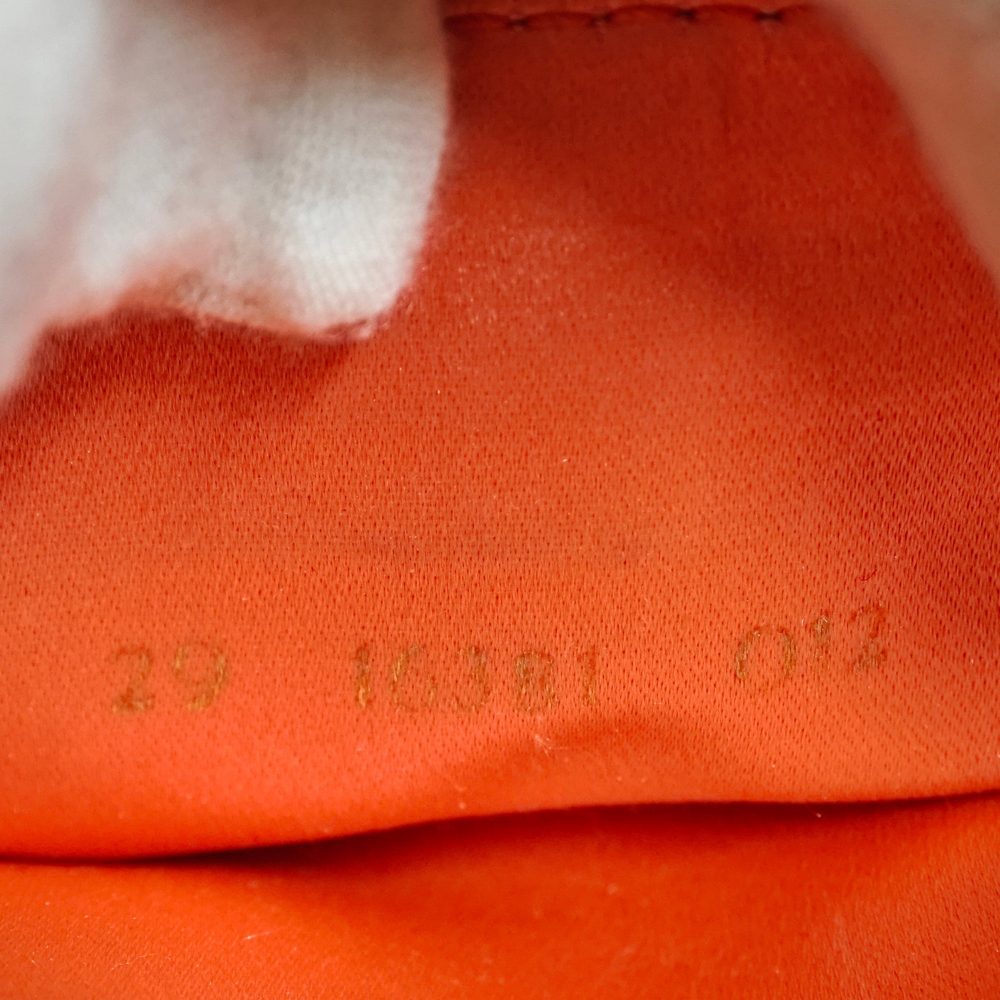 Orange Fendi Calfskin Baguette Shoulder Bag