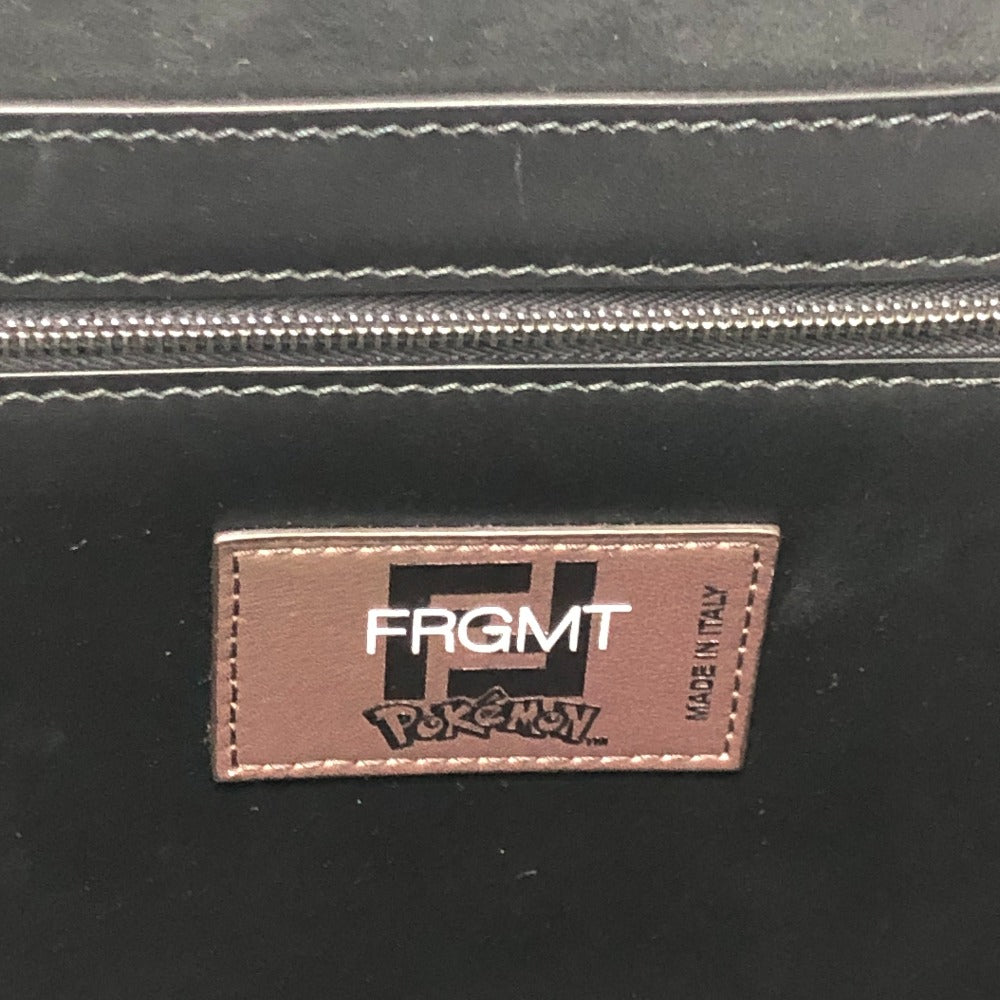 FENDI Tote Bag Canvas / leather Brown Zucca Pokemon Dragonite Women Used