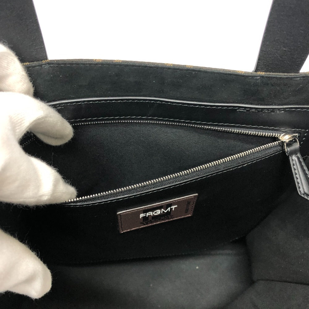 FENDI Tote Bag Canvas / leather Brown Zucca Pokemon Dragonite Women Used