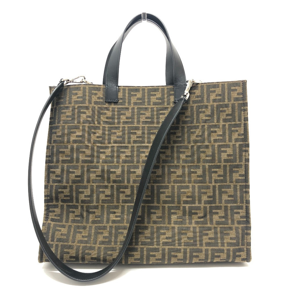 FENDI Tote Bag Canvas / leather Brown Zucca Pokemon Dragonite Women Used