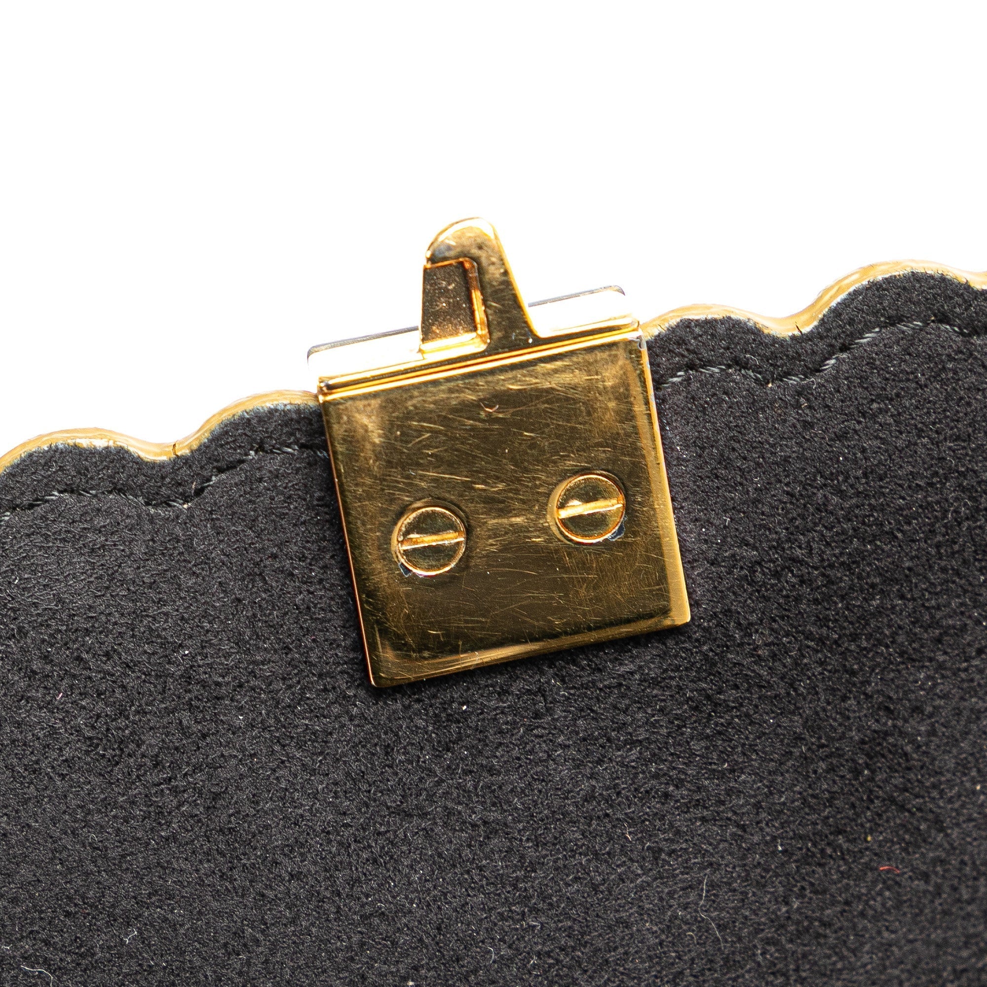 Black Fendi Small Leather Kan I Crossbody