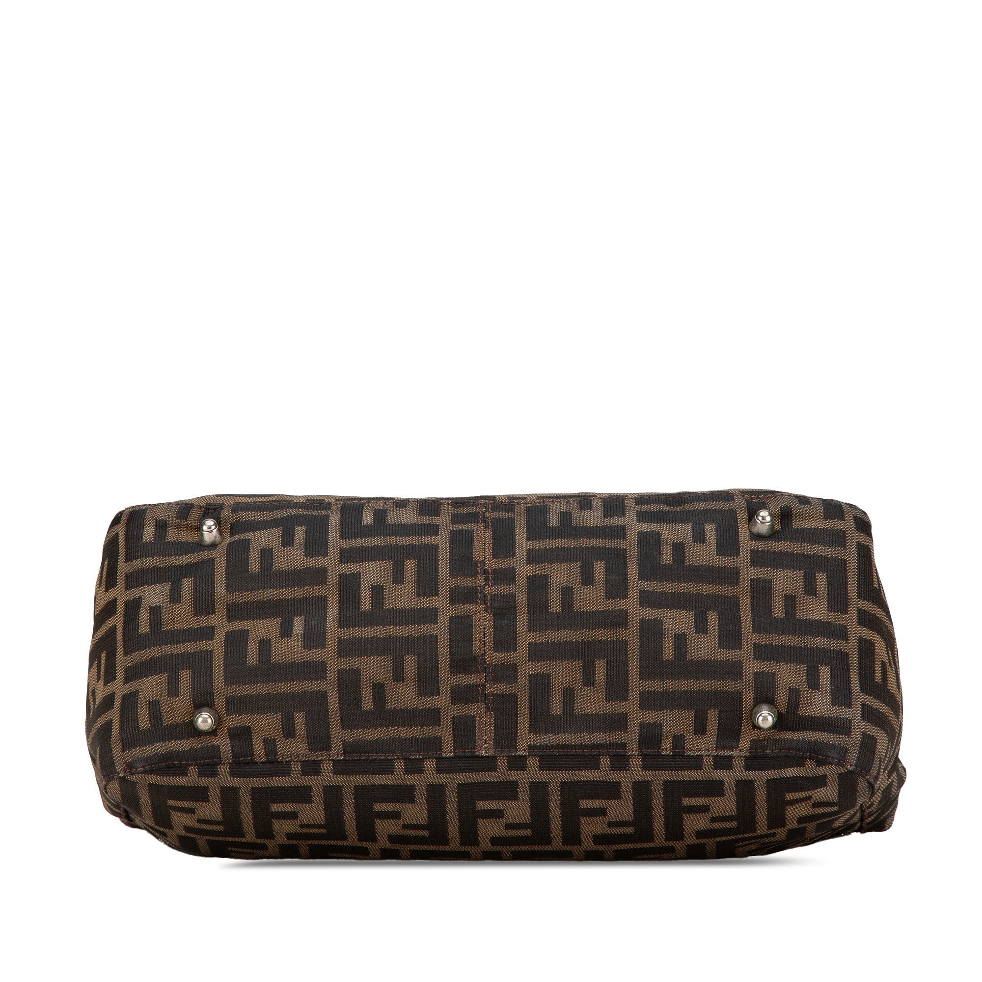 Brown Fendi Small Zucca Canvas Twins Tote