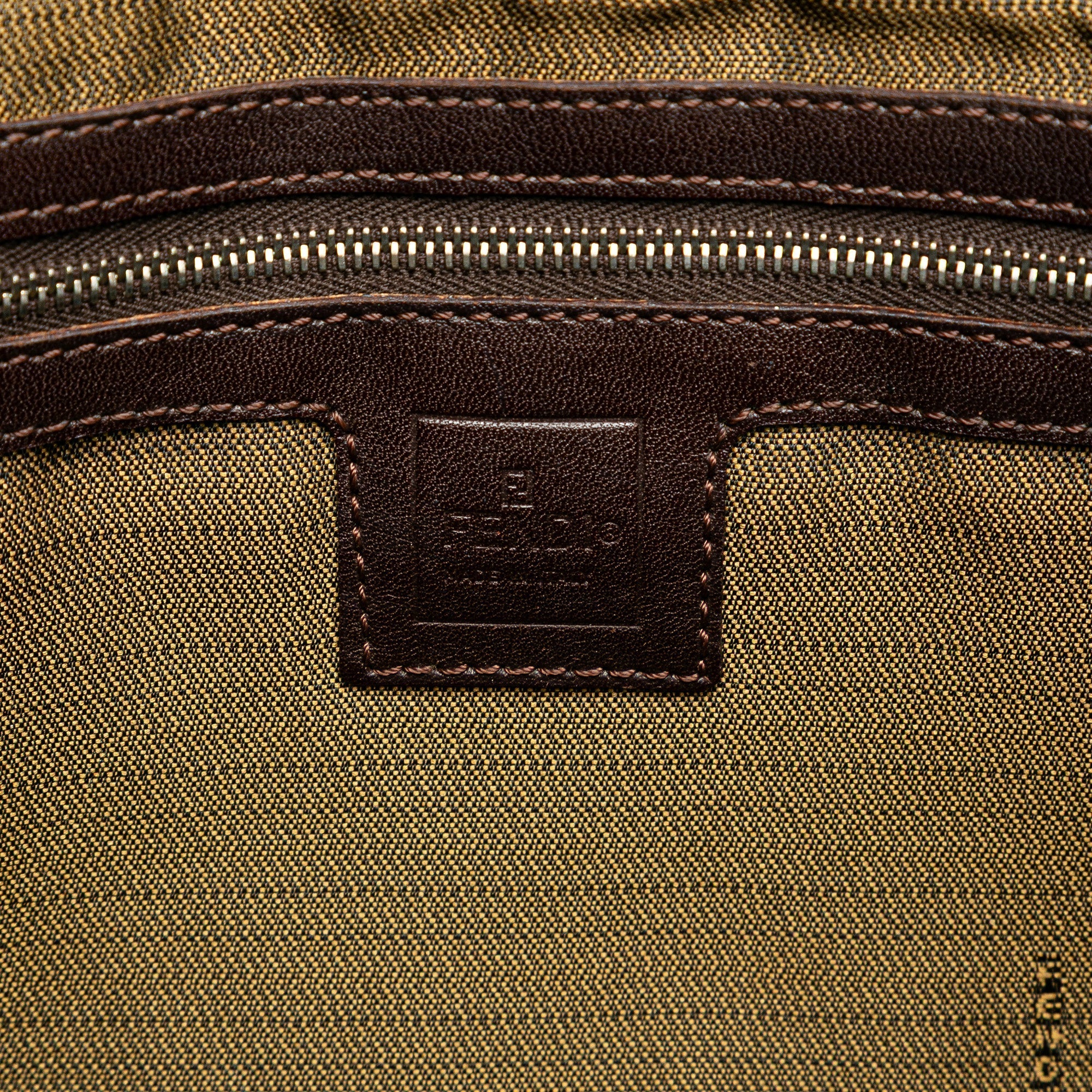 Brown Fendi Small Zucca Canvas Twins Tote