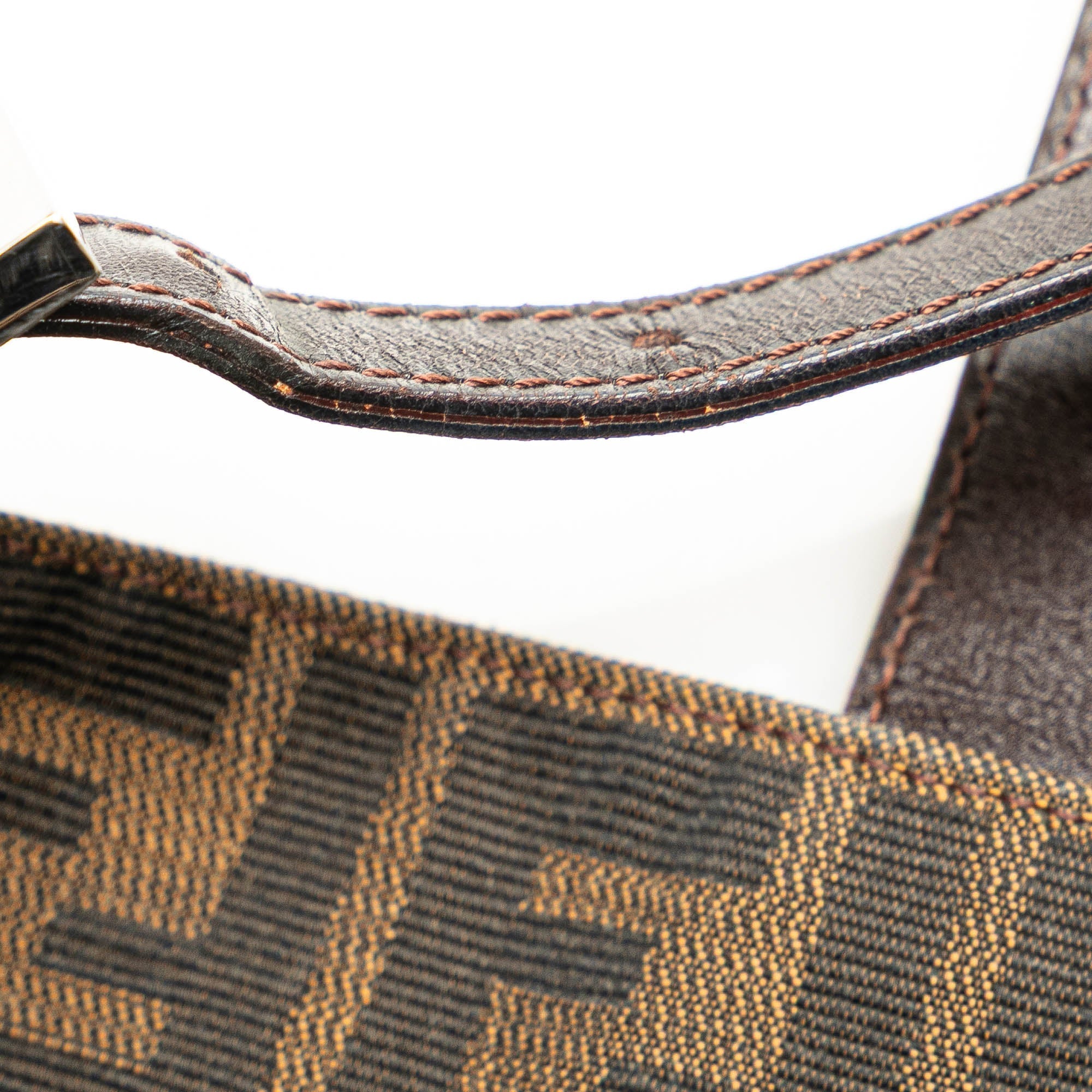 Brown Fendi Zucca Canvas Shoulder Bag