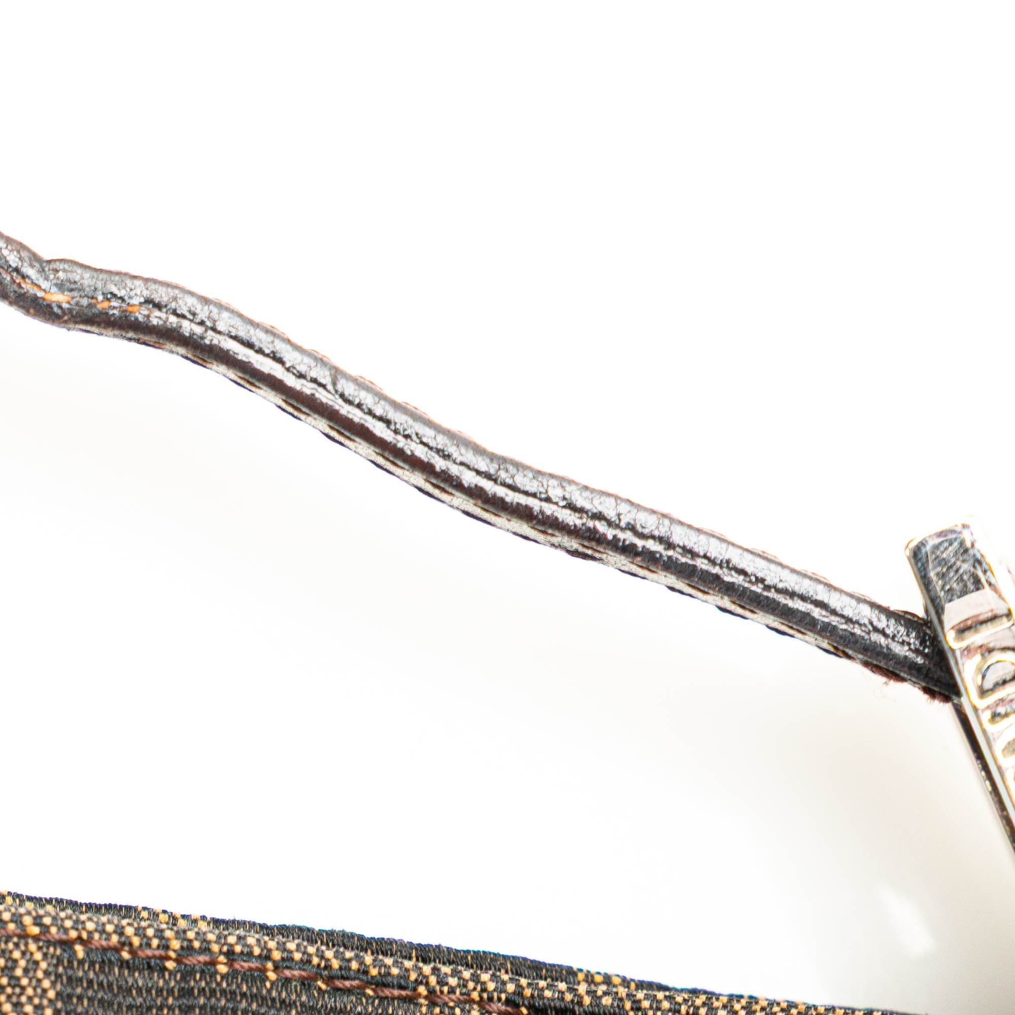 Brown Fendi Zucca Canvas Shoulder Bag