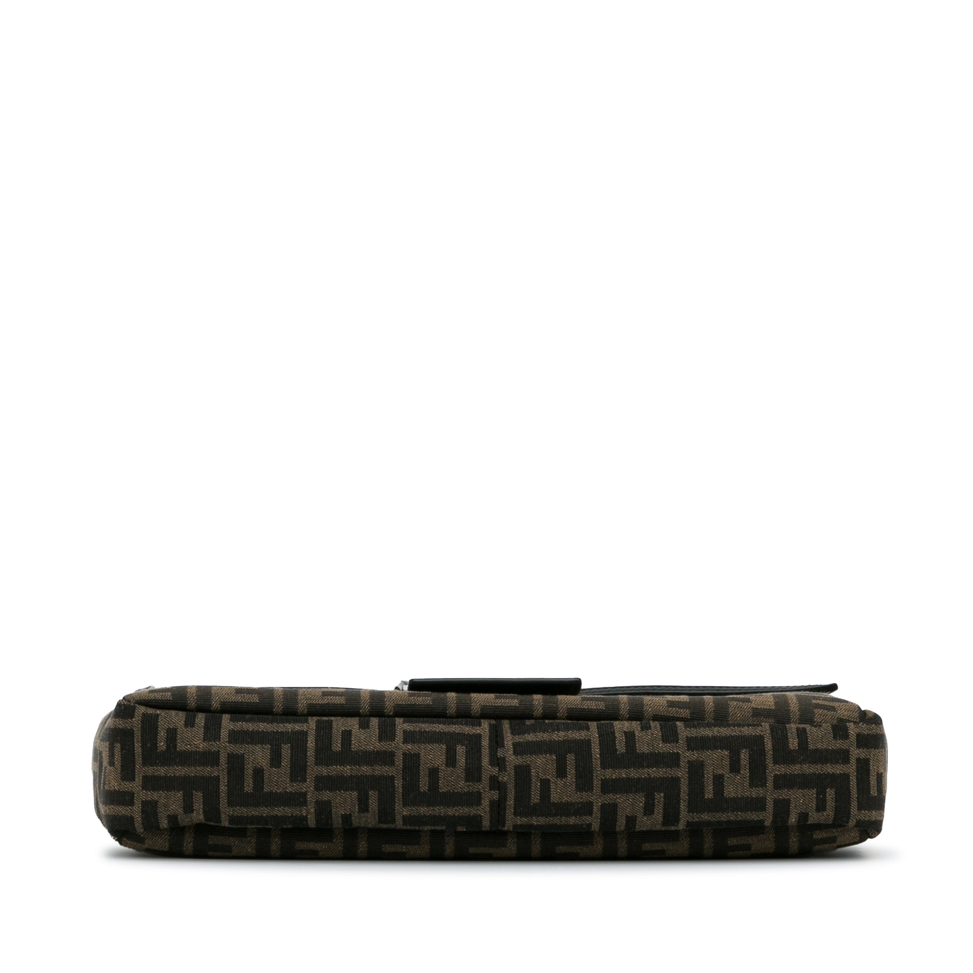 Brown Fendi Large Zucca Canvas Convertible Belt Baguette Satchel