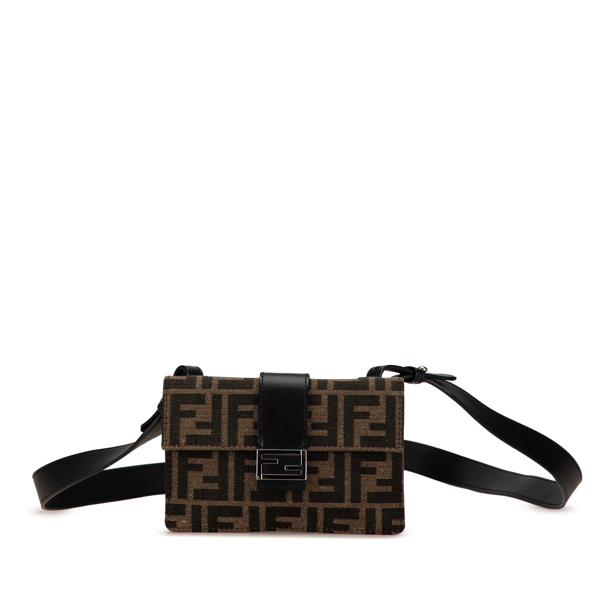 Brown Fendi Zucca Canvas Convertible Belt Bag