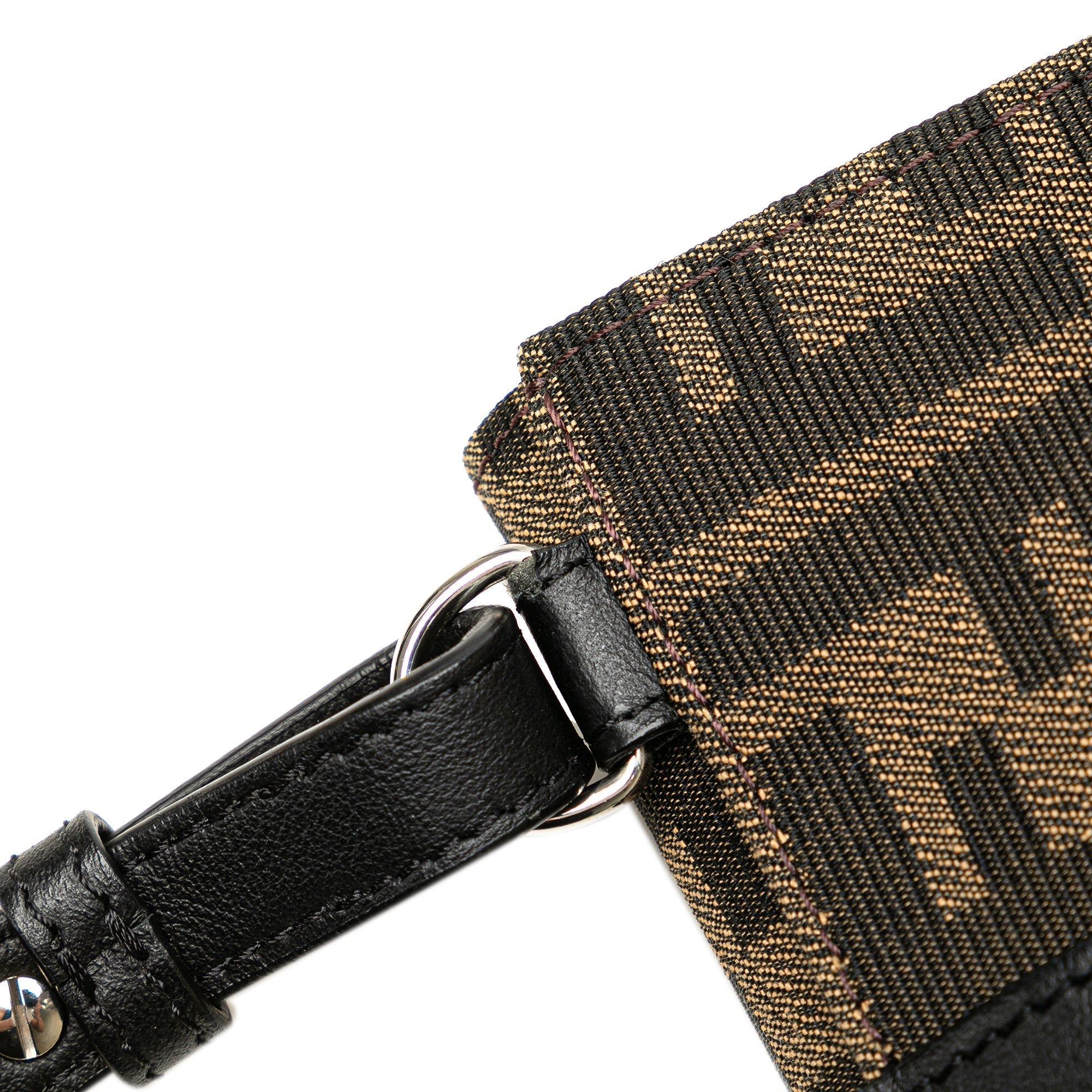 Brown Fendi Zucca Canvas Convertible Belt Bag