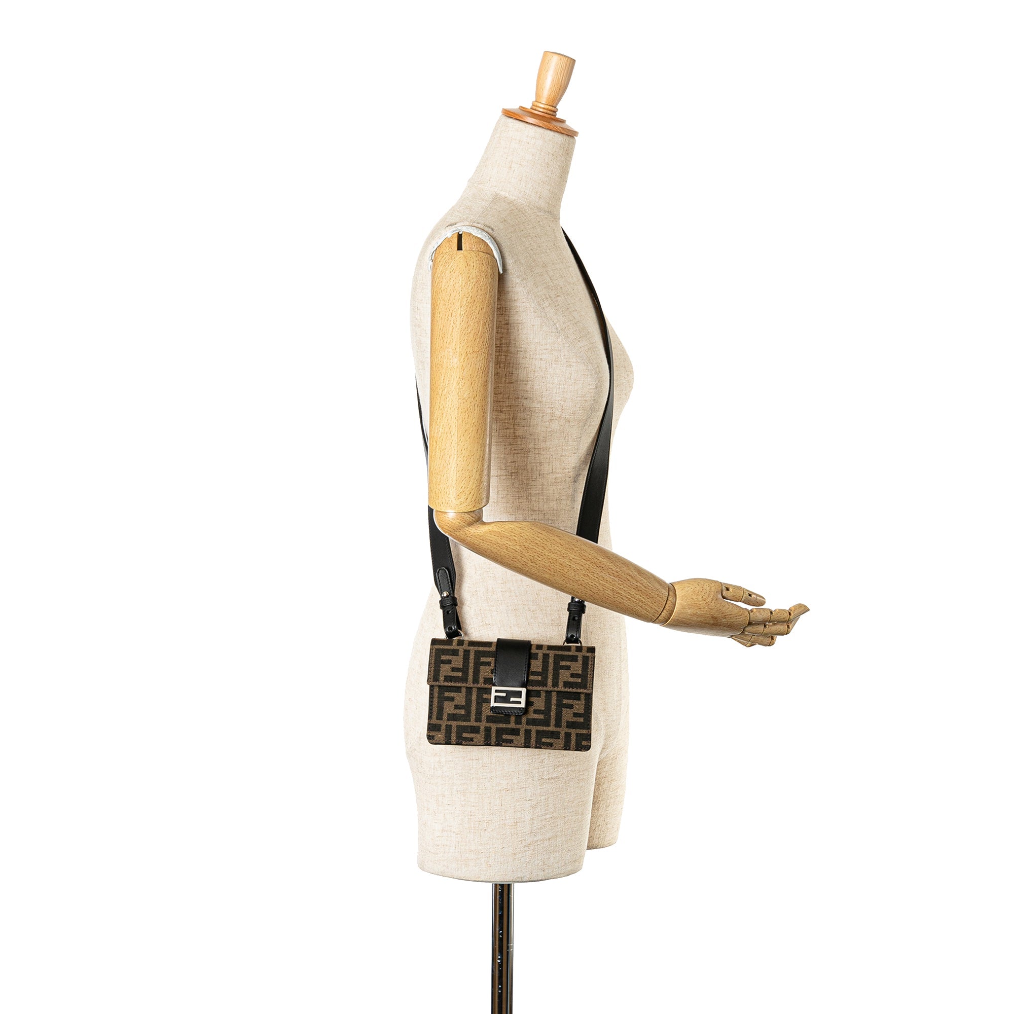 Brown Fendi Zucca Canvas Convertible Belt Bag