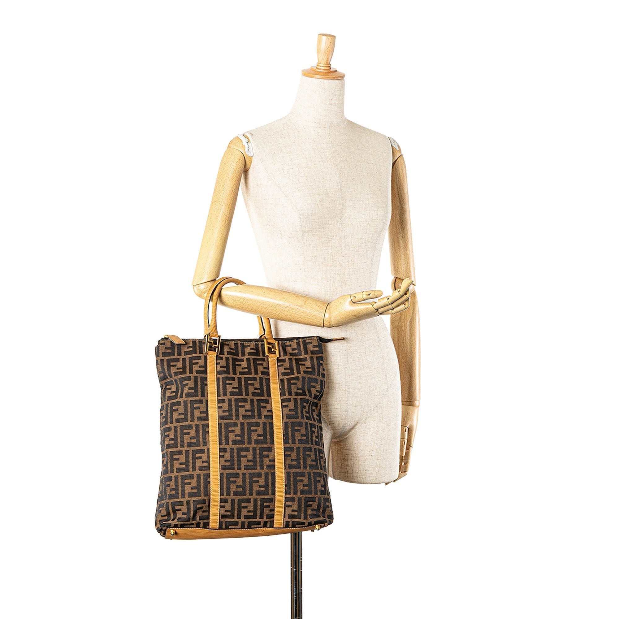 Brown Fendi Zucca Canvas Tote