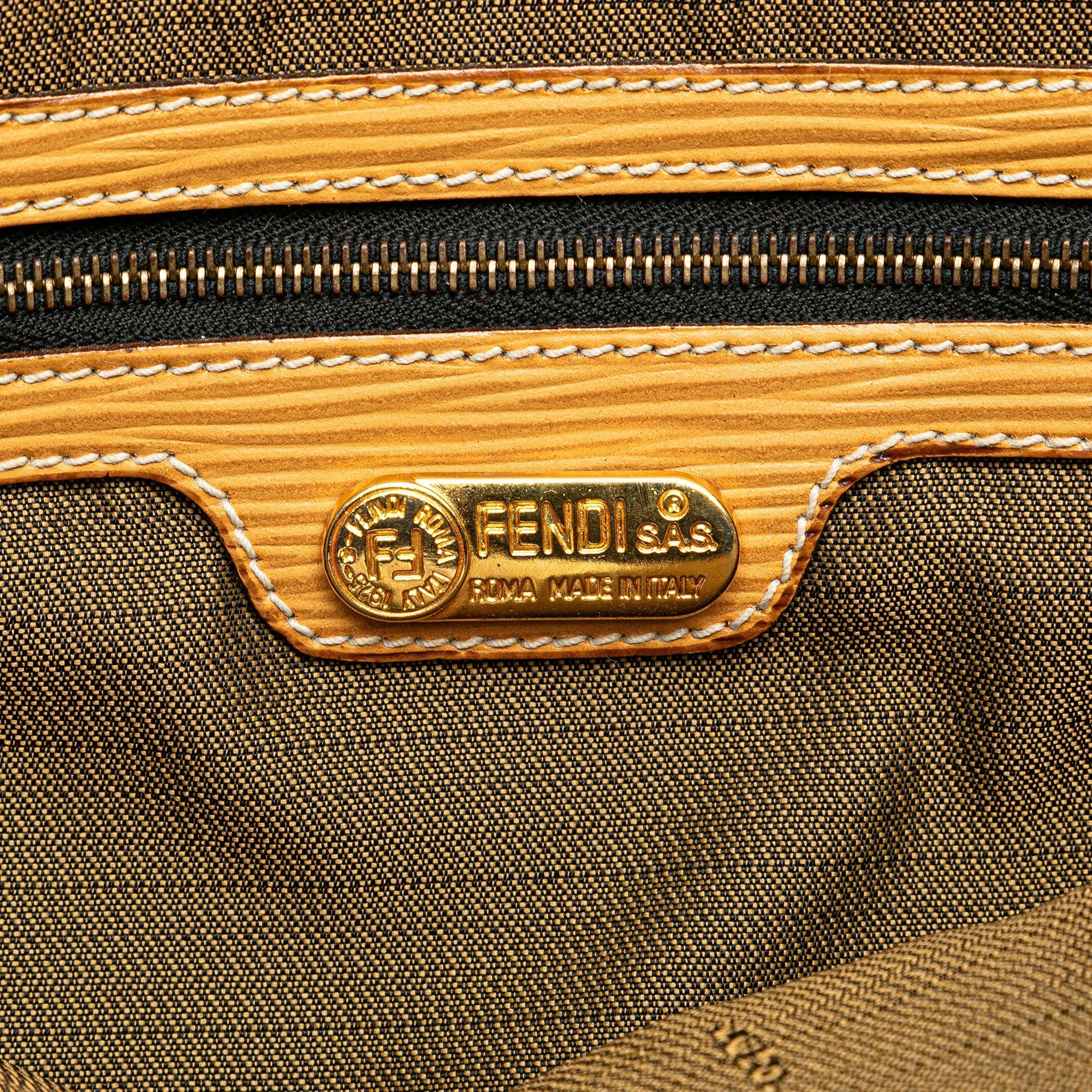 Brown Fendi Zucca Canvas Tote