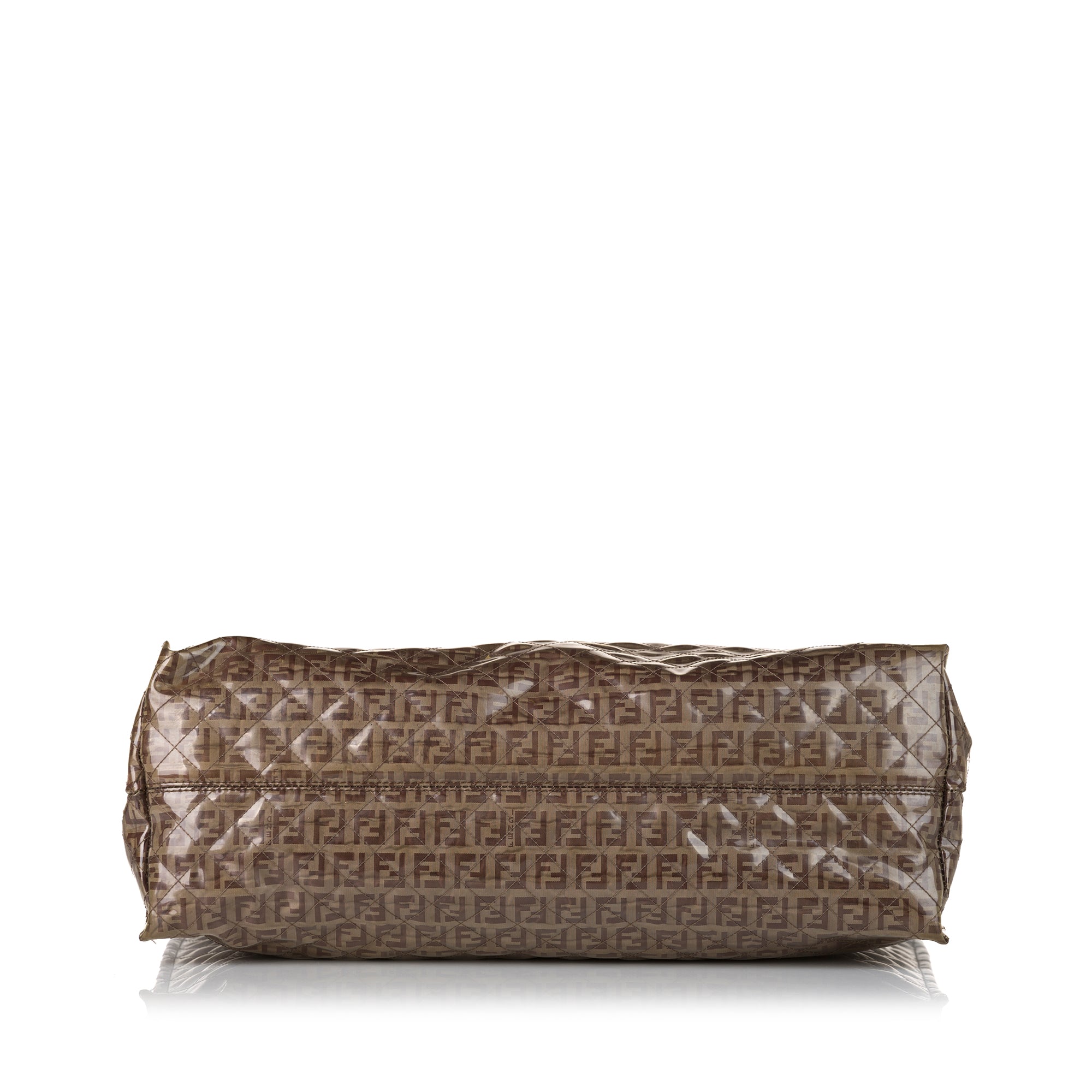 Brown Fendi Zucchino Glazed Tote