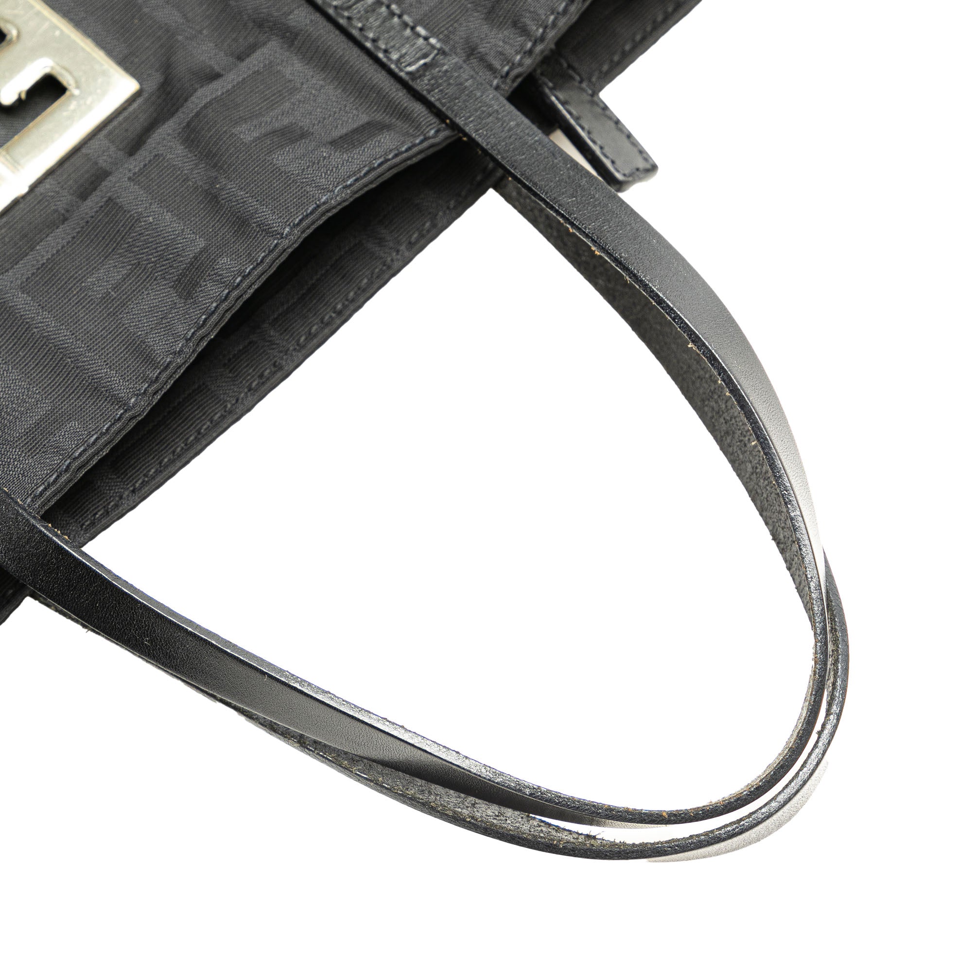 Black Fendi Zucca Nylon Handbag