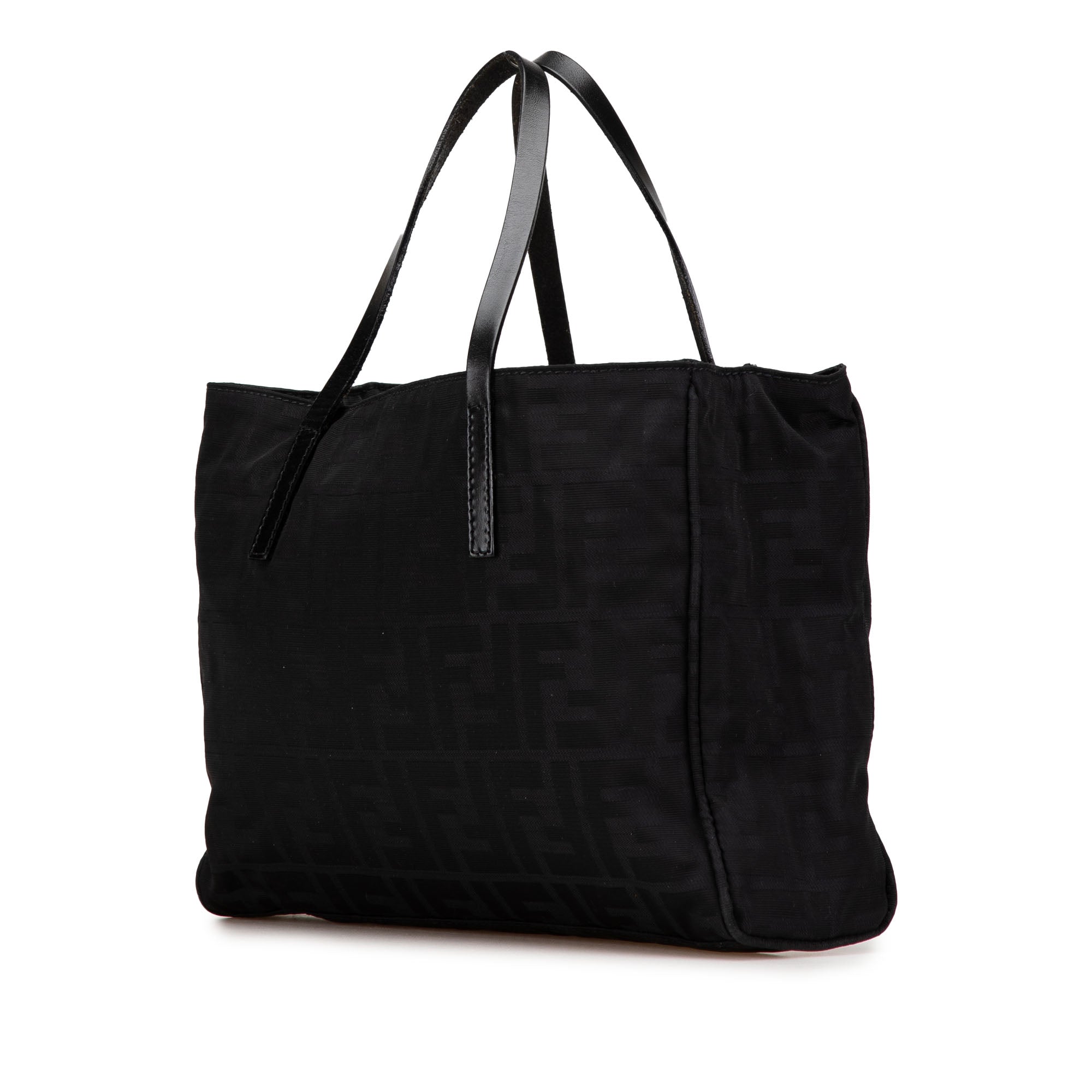 Black Fendi Zucca Nylon Handbag