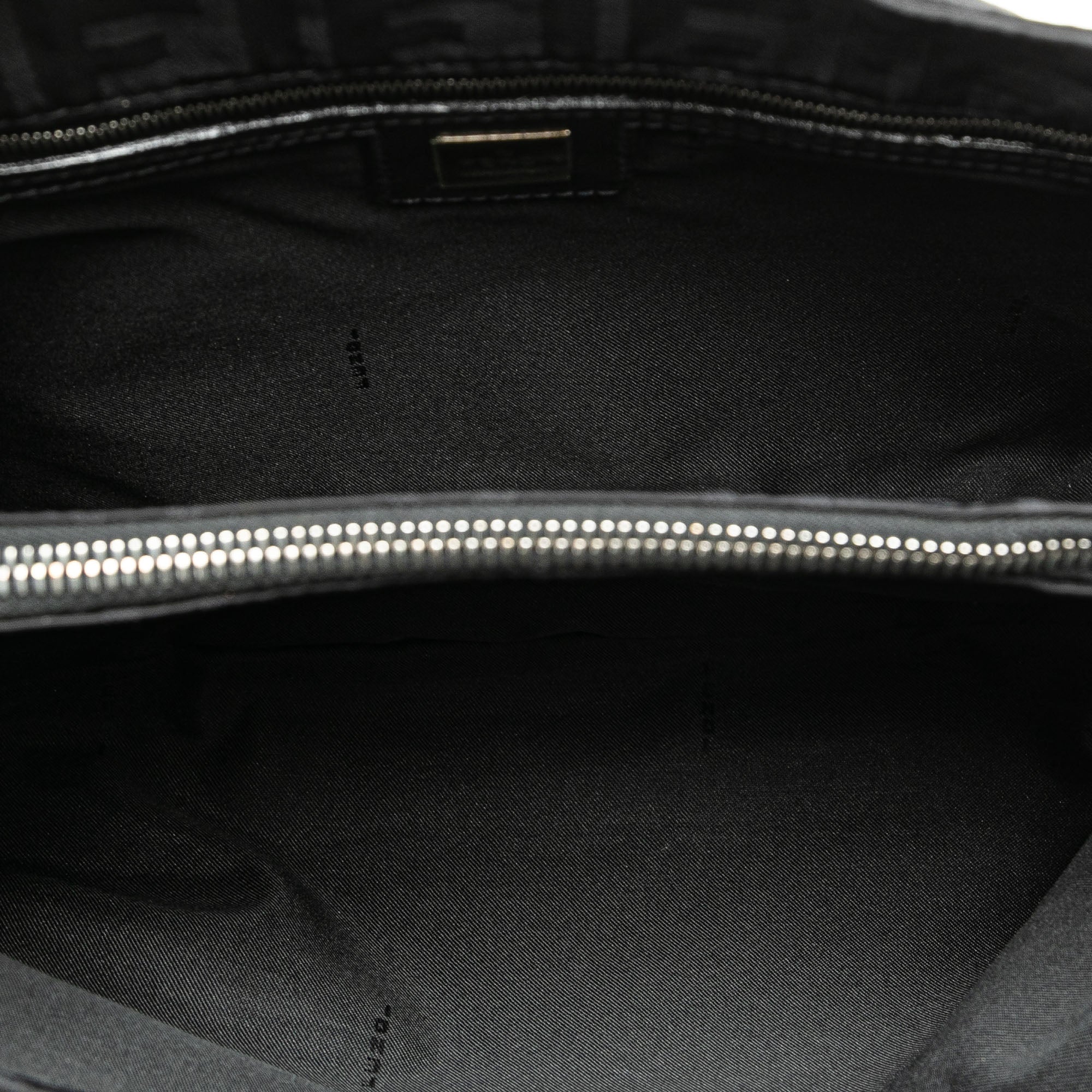 Black Fendi Zucca Nylon Handbag