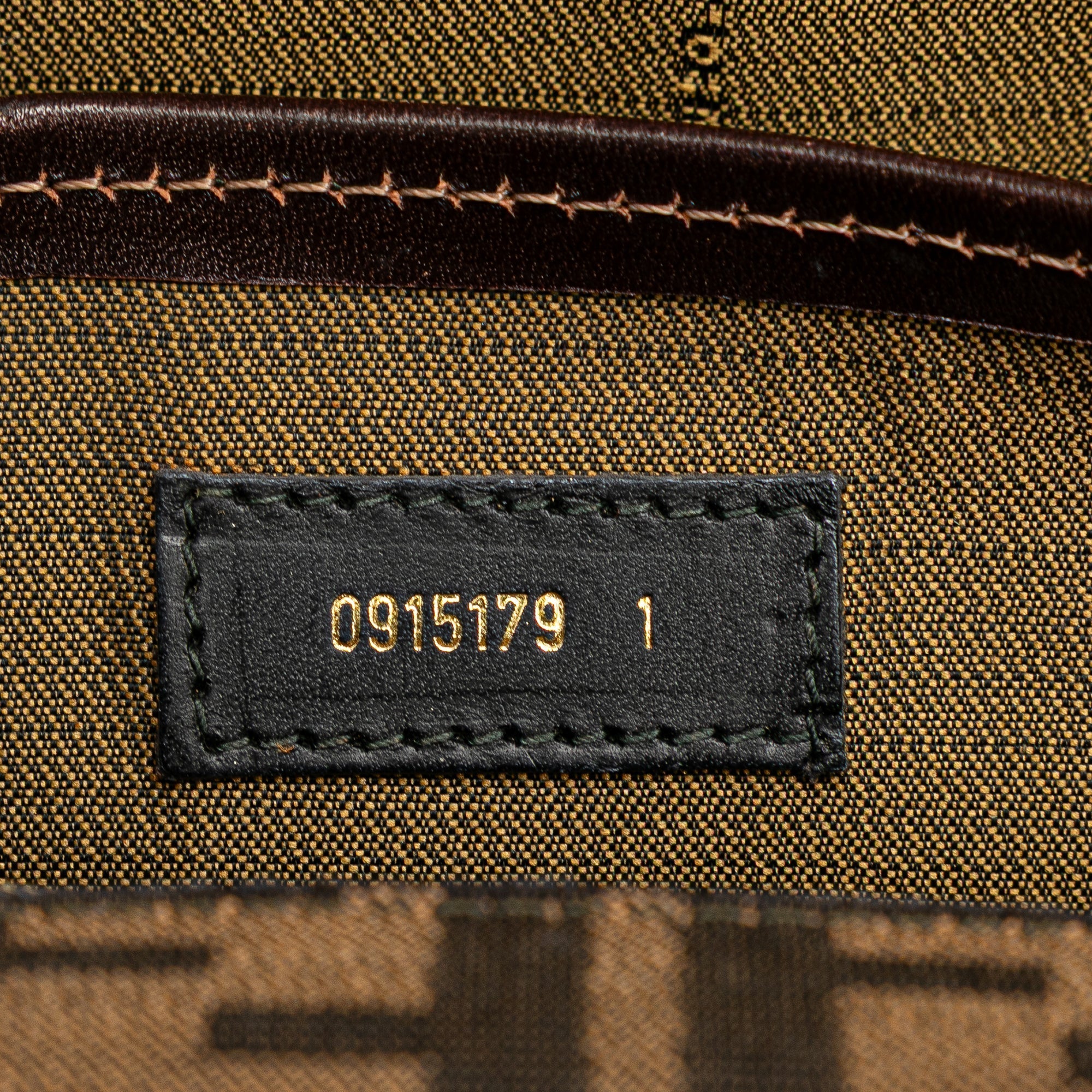 Brown Fendi Zucca Canvas Flap Shoulder Bag
