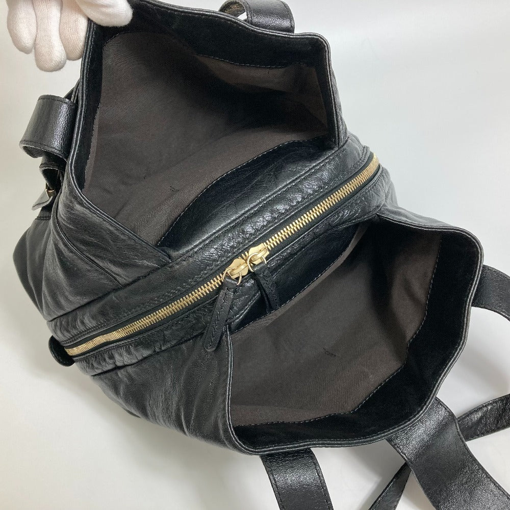 FENDI Tote Bag leather black Mamma Women Used