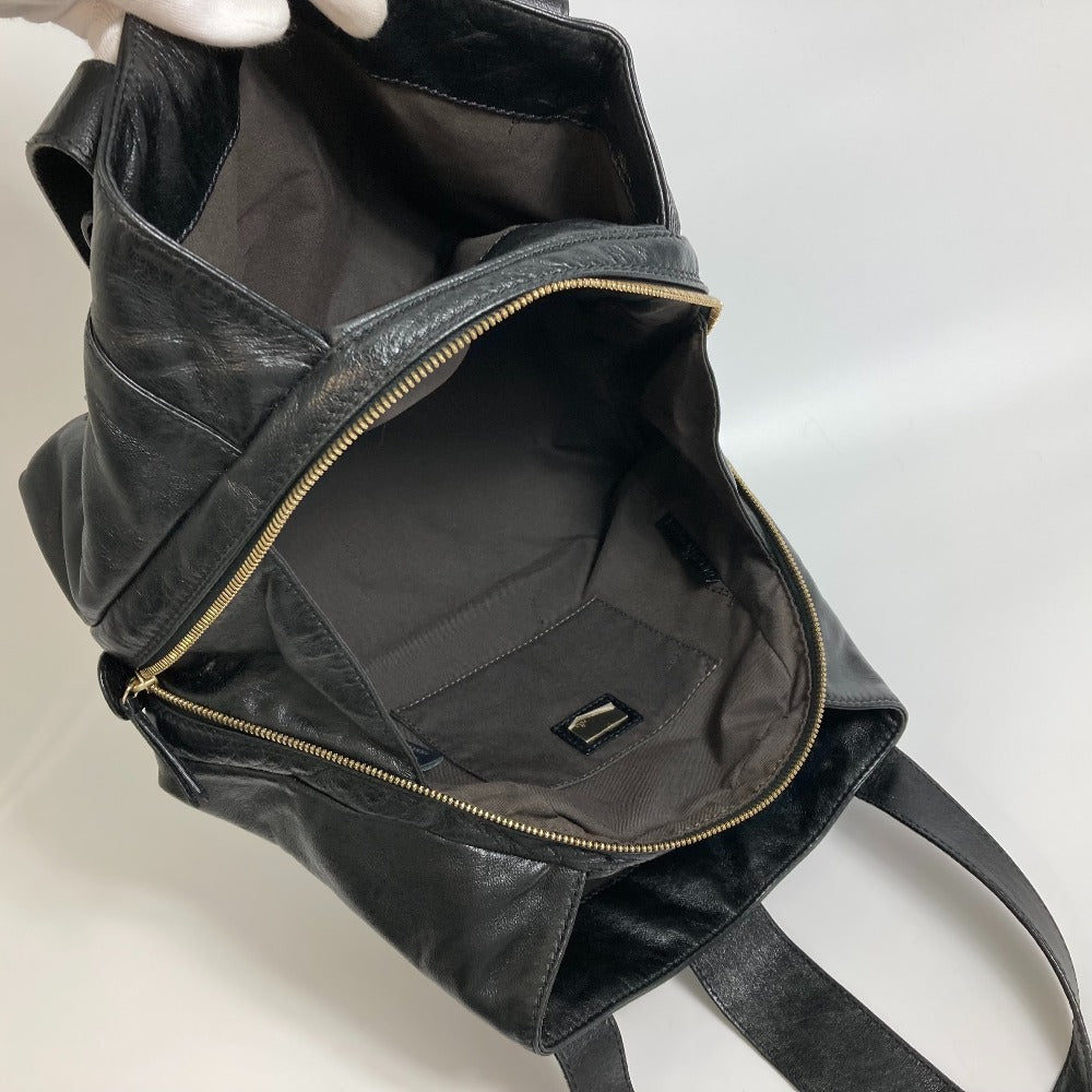 FENDI Tote Bag leather black Mamma Women Used