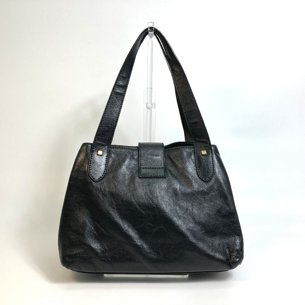 FENDI Tote Bag leather black Mamma Women Used