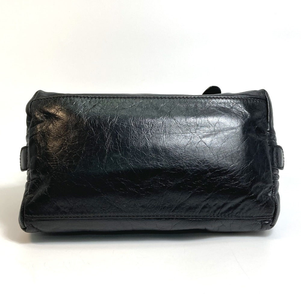 FENDI Tote Bag leather black Mamma Women Used