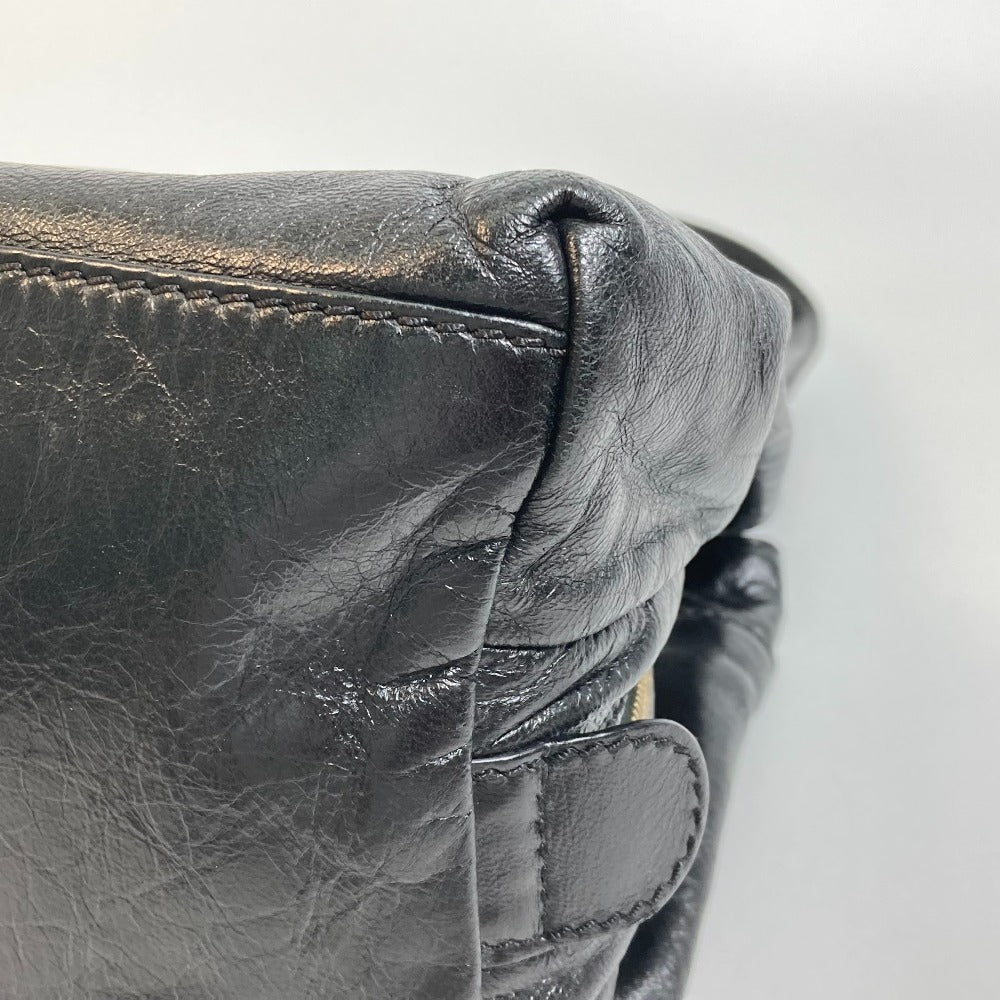 FENDI Tote Bag leather black Mamma Women Used
