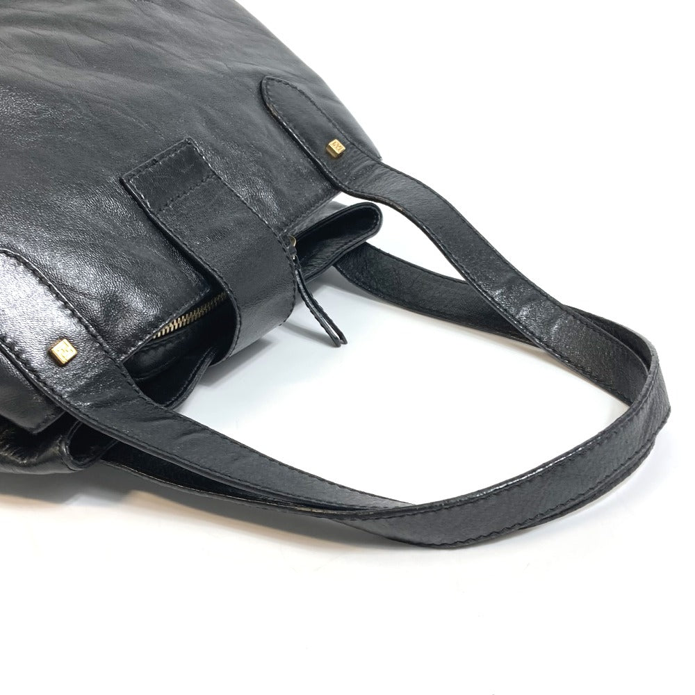 FENDI Tote Bag leather black Mamma Women Used