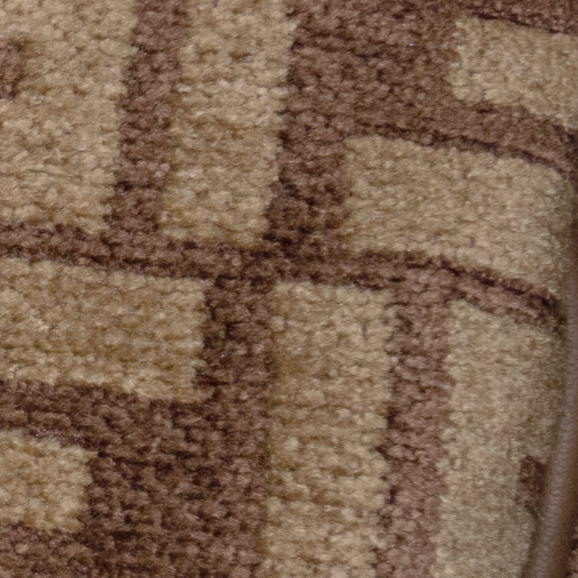 Brown Fendi Zucca Wool Chain Midi Baguette Shoulder Bag