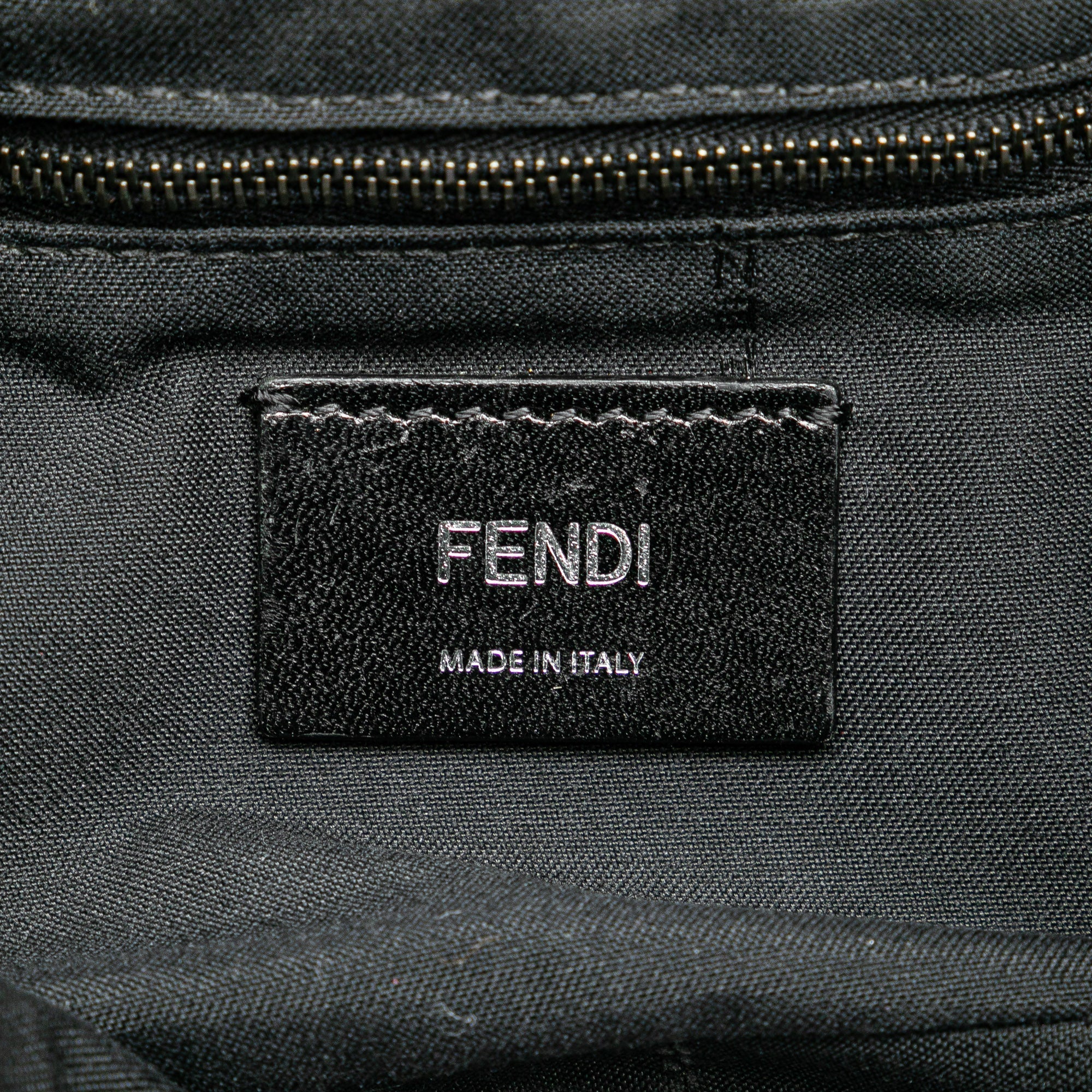 Brown Fendi Zucca Canvas and Leather Convertible Baguette Satchel