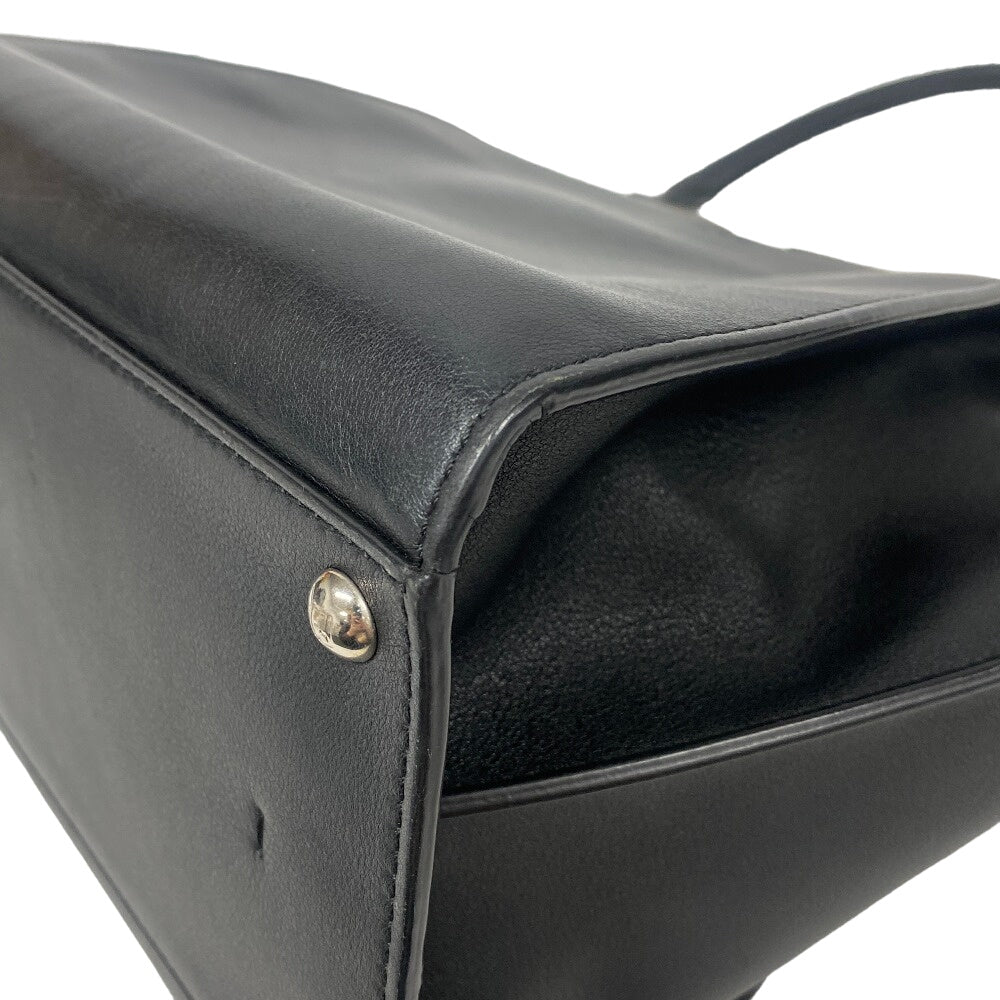 FENDI Handbag leather black Trois Jules Women Used